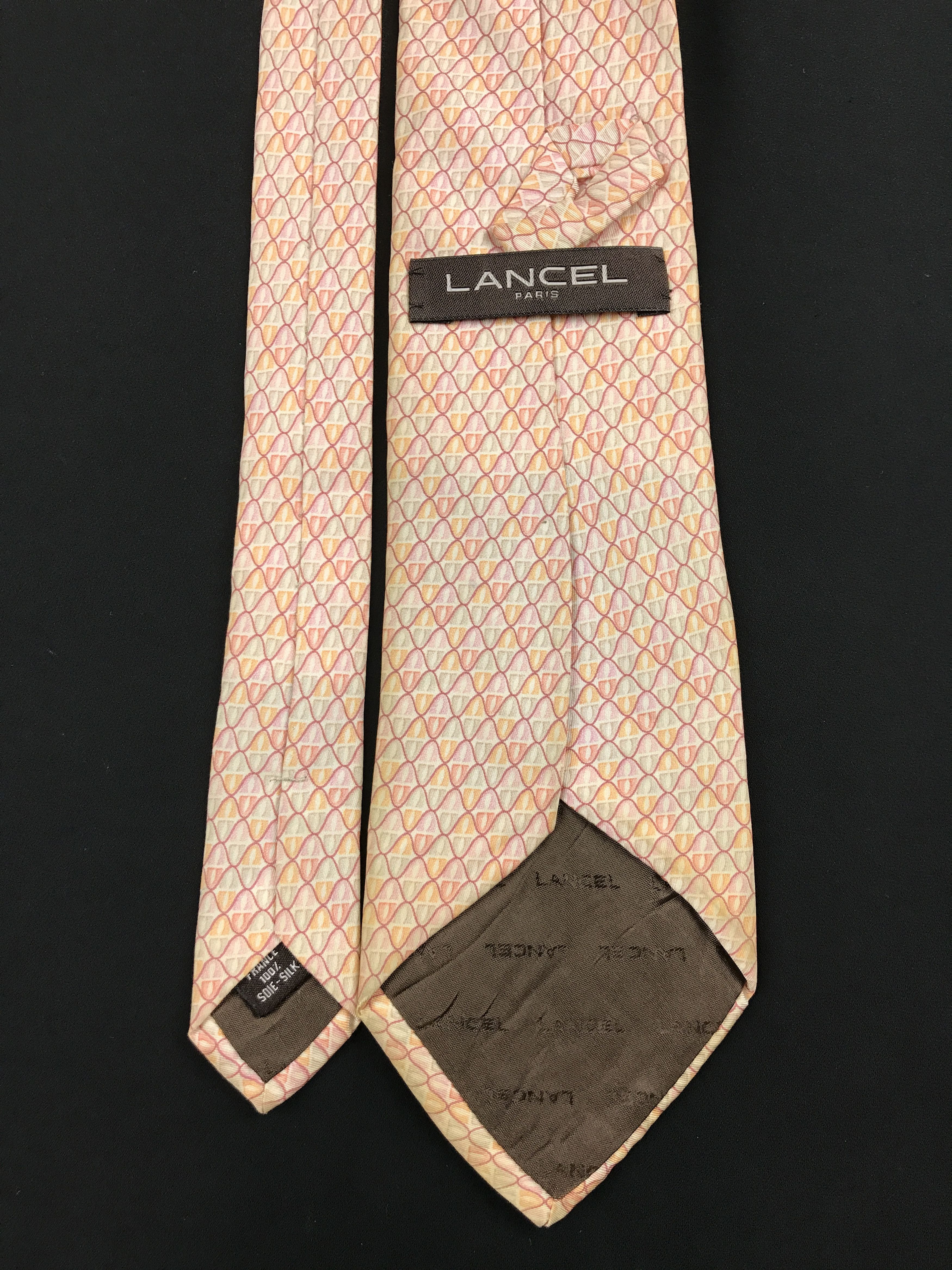 Designer × Lancel × Vintage Vintage Lancel Silk Necktie Size ONE SIZE - 4 Thumbnail