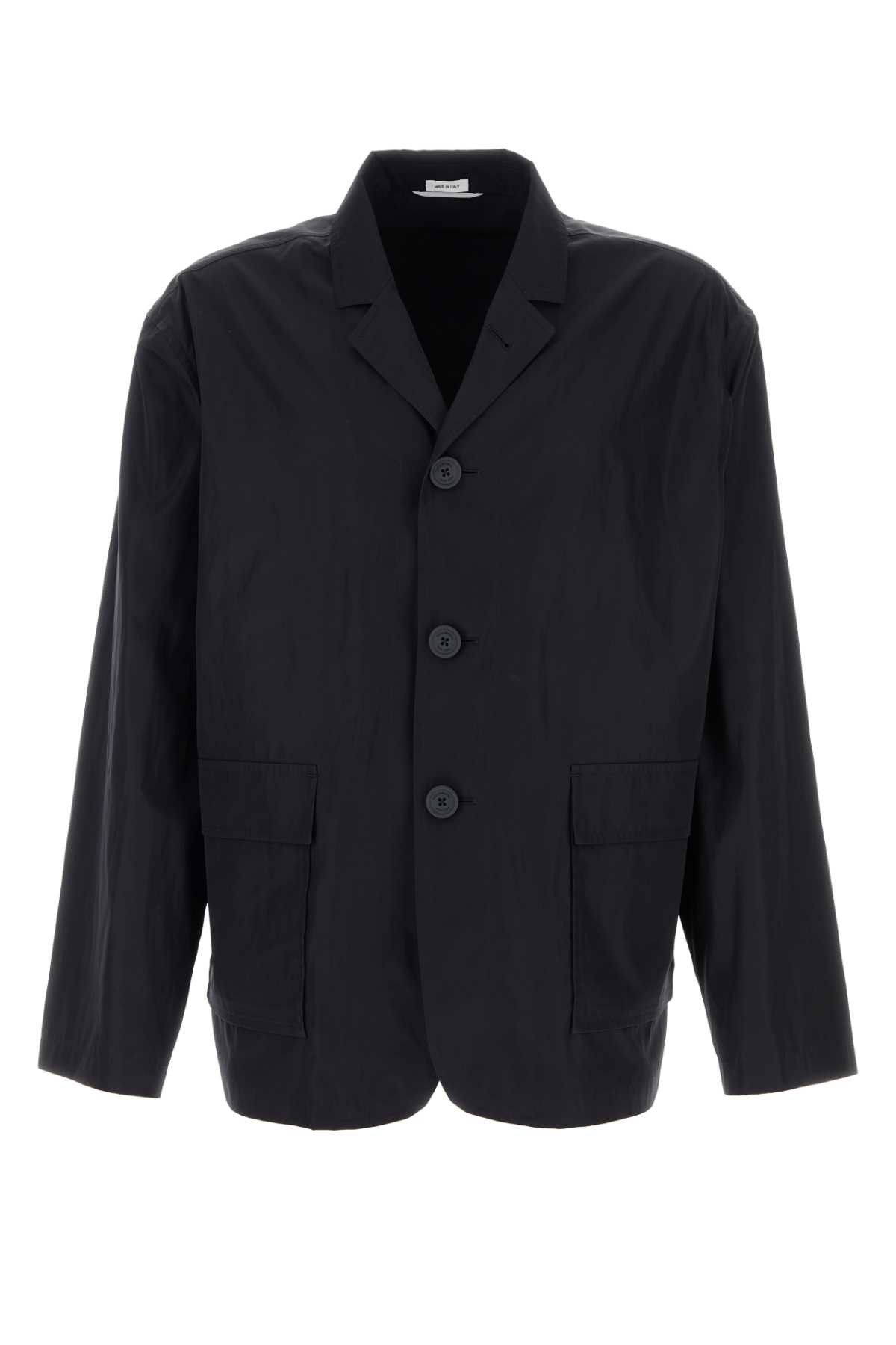 Thom Browne Navy Blue Tech Fabric Blazer Size US XL / EU 56 / 4 - 1 Thumbnail