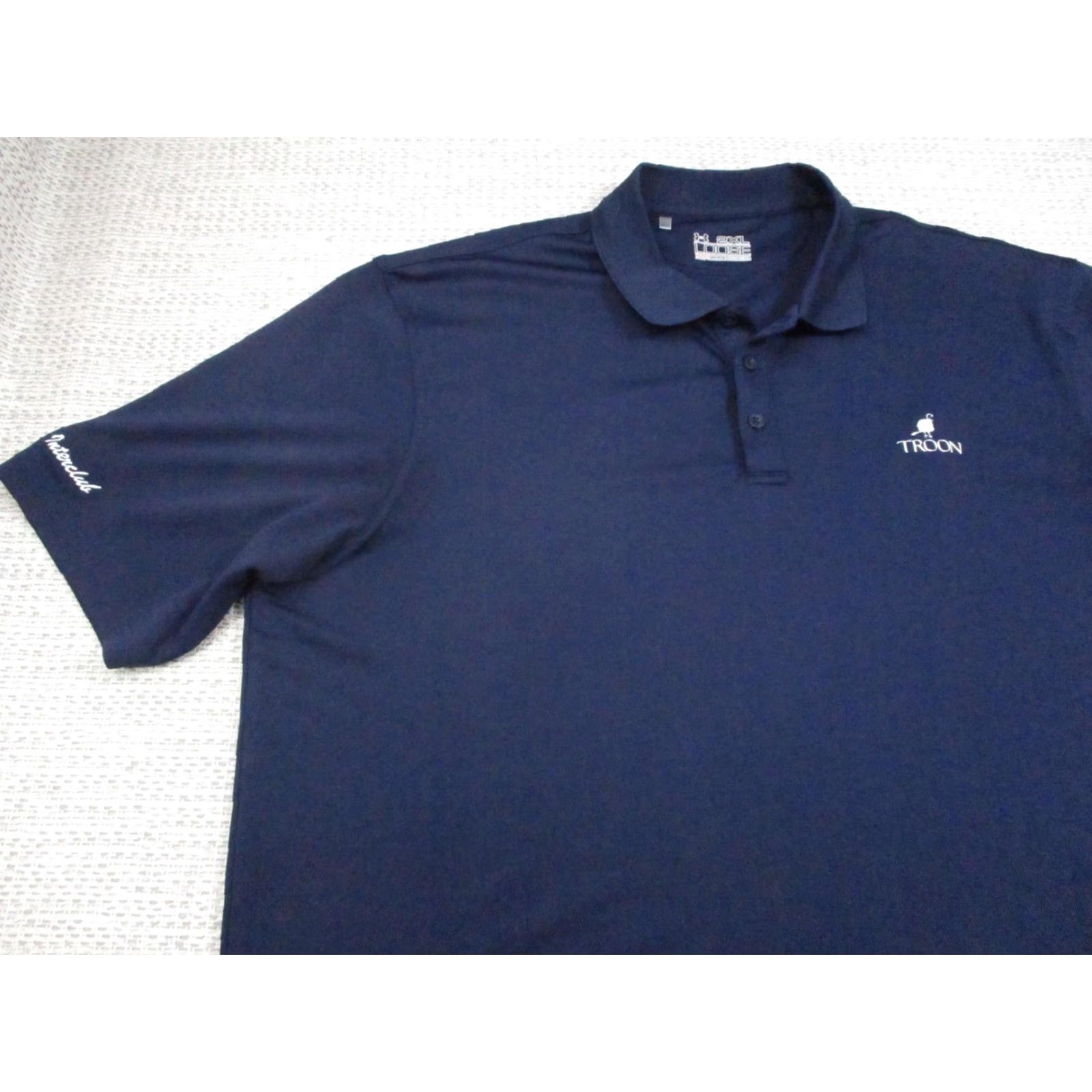 Under Armour Under Armour Polo Shirt Mens 2XL Navy Blue HeatGear Loose Golf Troon Performance Shirt Size US XXL / EU 58 / 5 - 3 Thumbnail