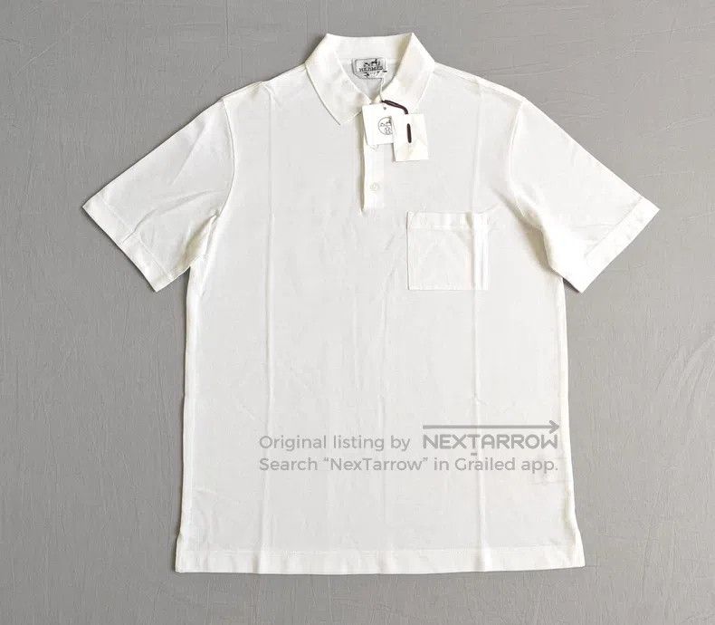 Hermes Hermes Men's Polo shirt, short-sleeve, with H monogram emb Size US L / EU 52-54 / 3 - 1 Thumbnail