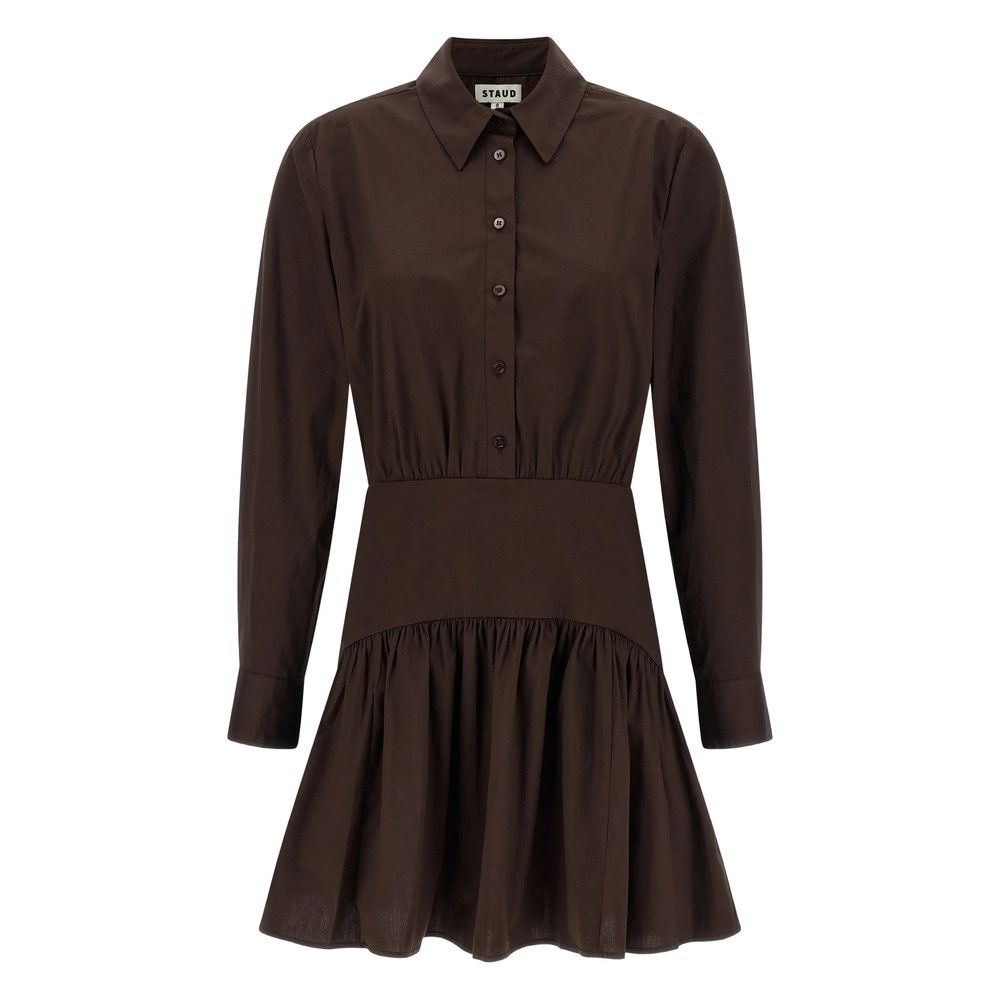 Staud Staud BROWN Dresses - Day Dresses Size M / US 6-8 / IT 42-44 - 1 Thumbnail