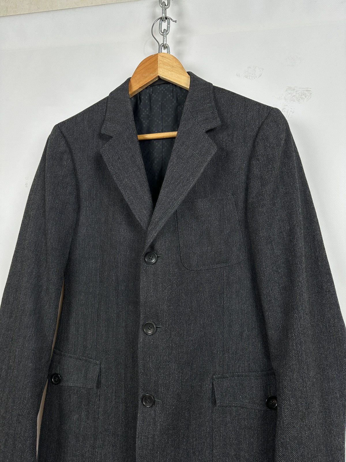 Gucci Vintage Gucci Gray Blazer Size 46R - 5 Thumbnail