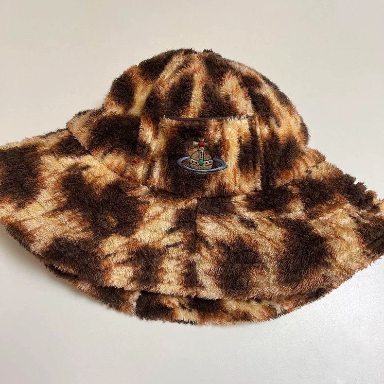 Vivienne Westwood Vivienne Westwood Brown leopard Saturn towel fisherman's h Size ONE SIZE - 1 Thumbnail