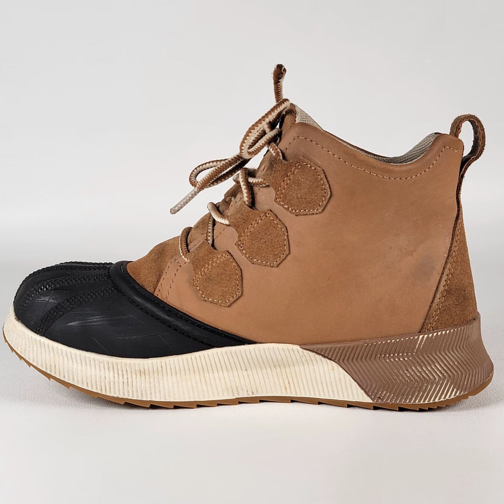 Vintage RIHERO Women Boot Out 'N About Classic Waterproof Winter Brown Leather Sherpa Lined Rubber Sole 7/38 Shoes Size US 5 / IT 35 - 5 Thumbnail