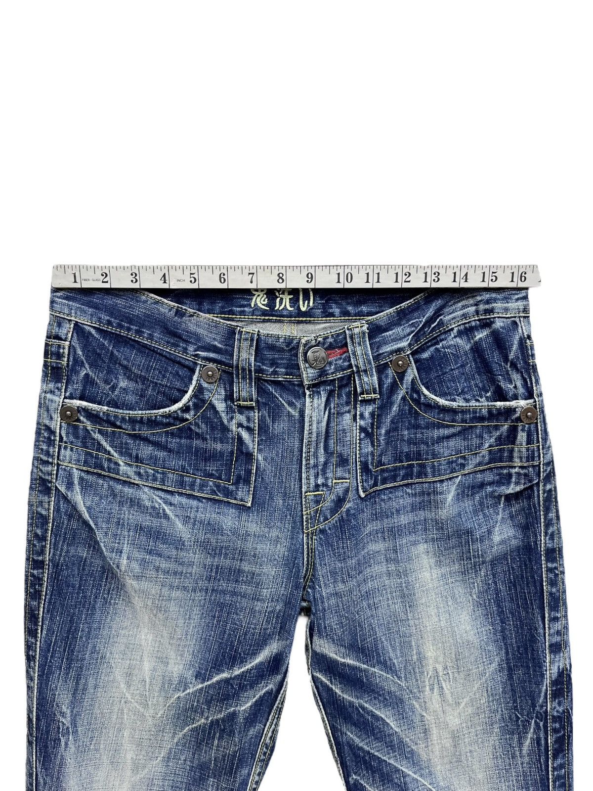 Onia VTG FLARE🔥ONIARAI Clawmark Whisker Distressed Blue Denim Size US 32 / EU 48 - 21 Thumbnail