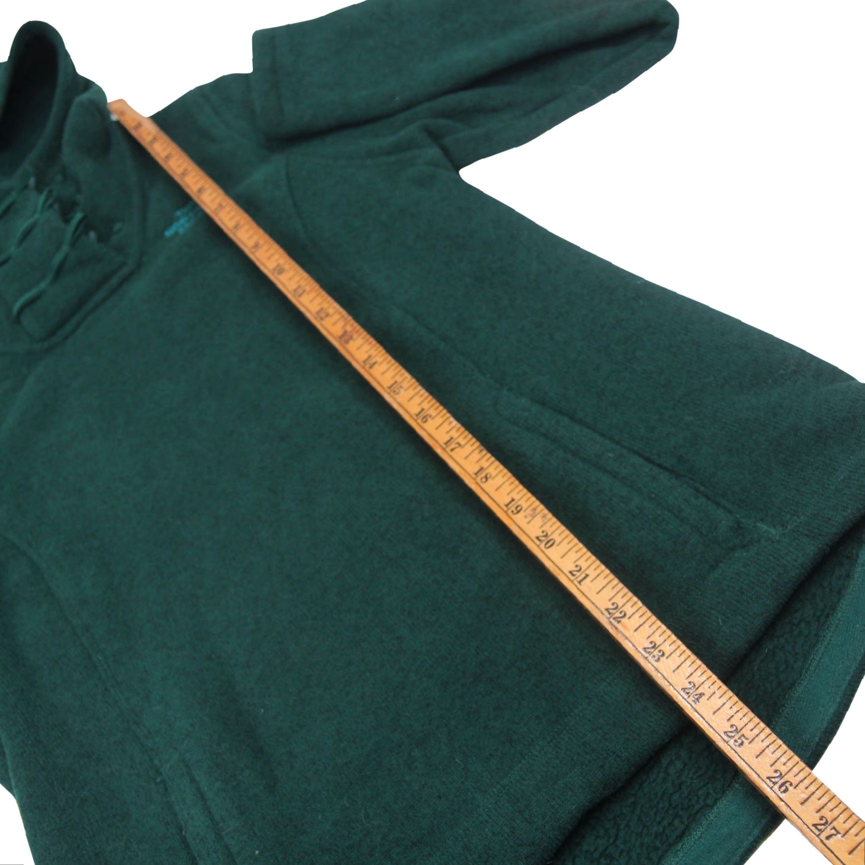 The North Face VINTAGE The North Face Womens Small Crescent Fleece Hooded Sweater Green Size S / US 4 / IT 40 - 6 Thumbnail