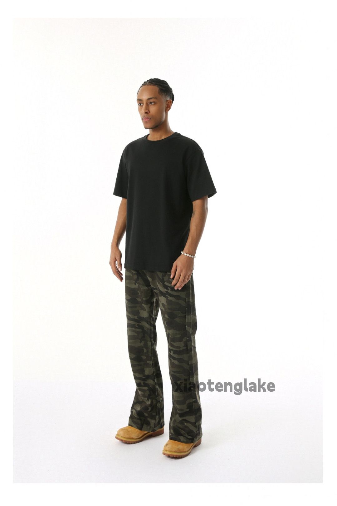 Vintage xz utility military outdoor loose flared camo hiphop pants Size US 33 - 7 Thumbnail