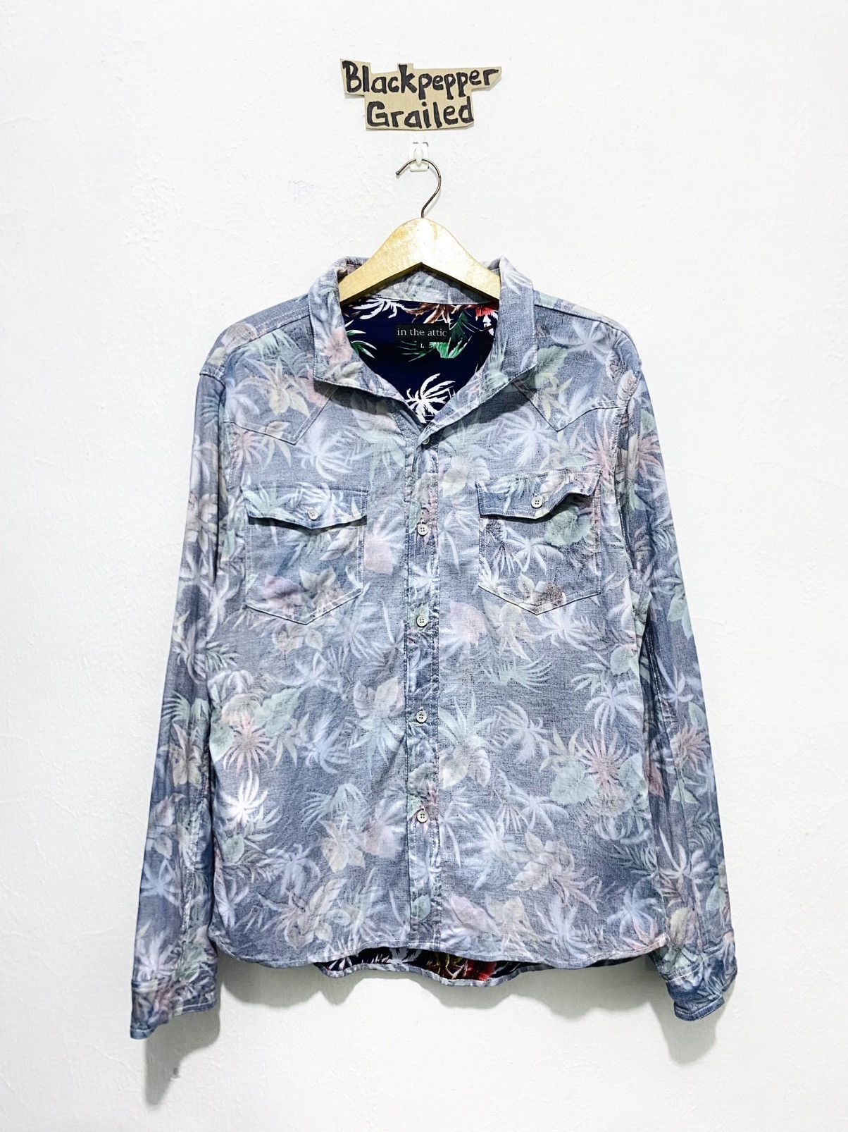 In The Attic In The Attic Floral Hawaii button up If six was nine LGB Y2K Size US L / EU 52-54 / 3 - 1 Thumbnail