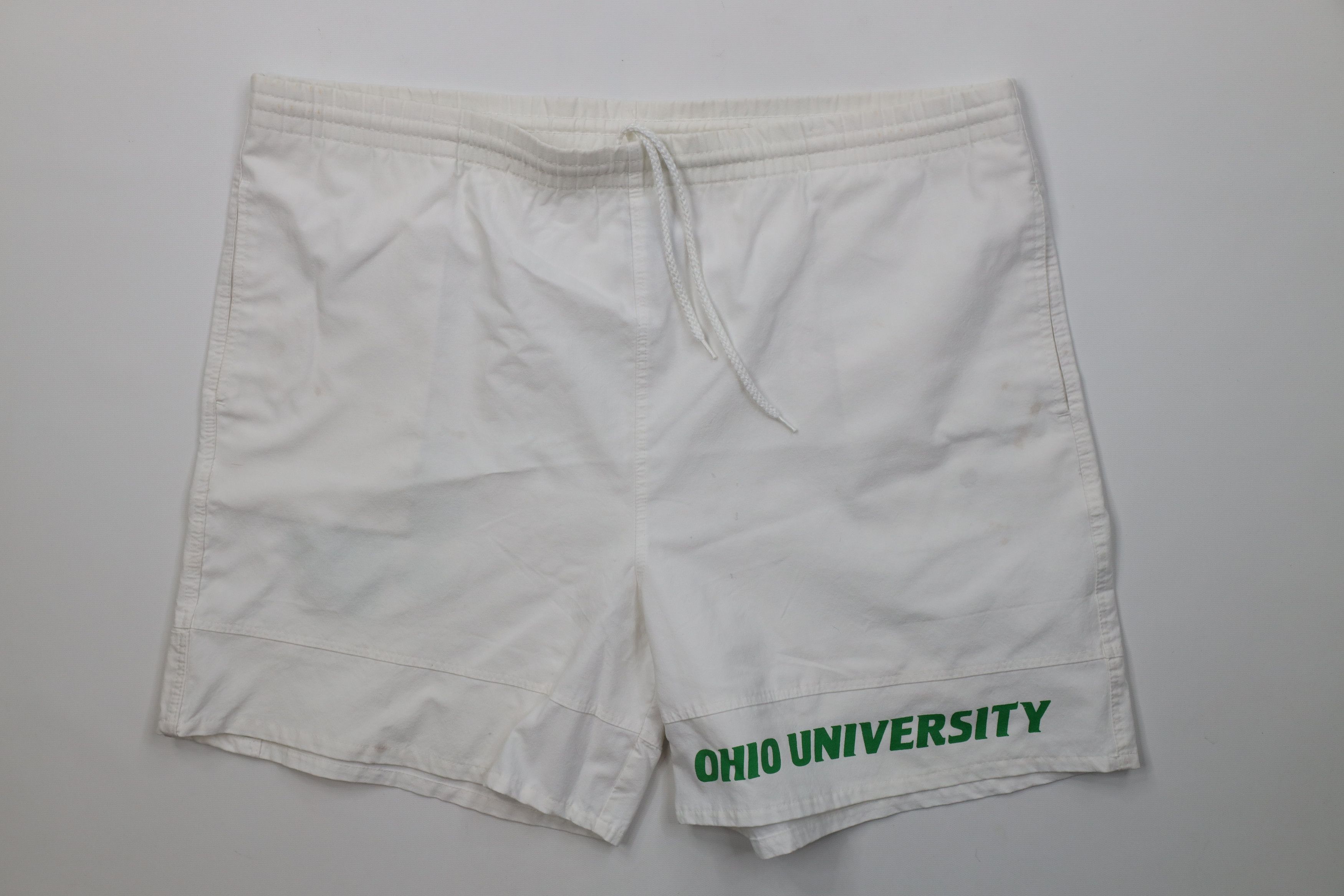 Vintage AS IS Vintage 90s Above Knee Ohio University Shorts White Size US 40 / EU 56 - 1 Thumbnail