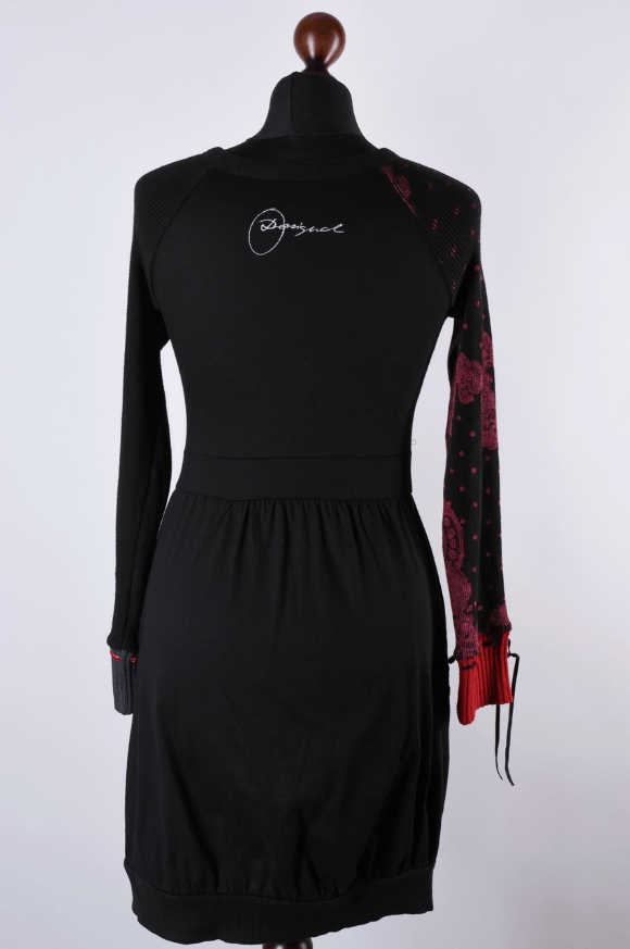 Desigual Women's Desigual Knit Dress Floral Butterflies Size S Size S / US 4 / IT 40 - 3 Thumbnail