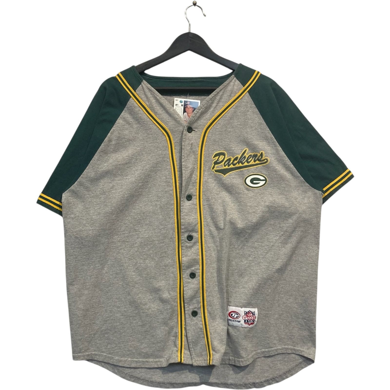 Vintage Vintage TrueFan Green Bay Packers Button Logo NFL Jersey XL Size US XL / EU 56 / 4 - 1 Thumbnail