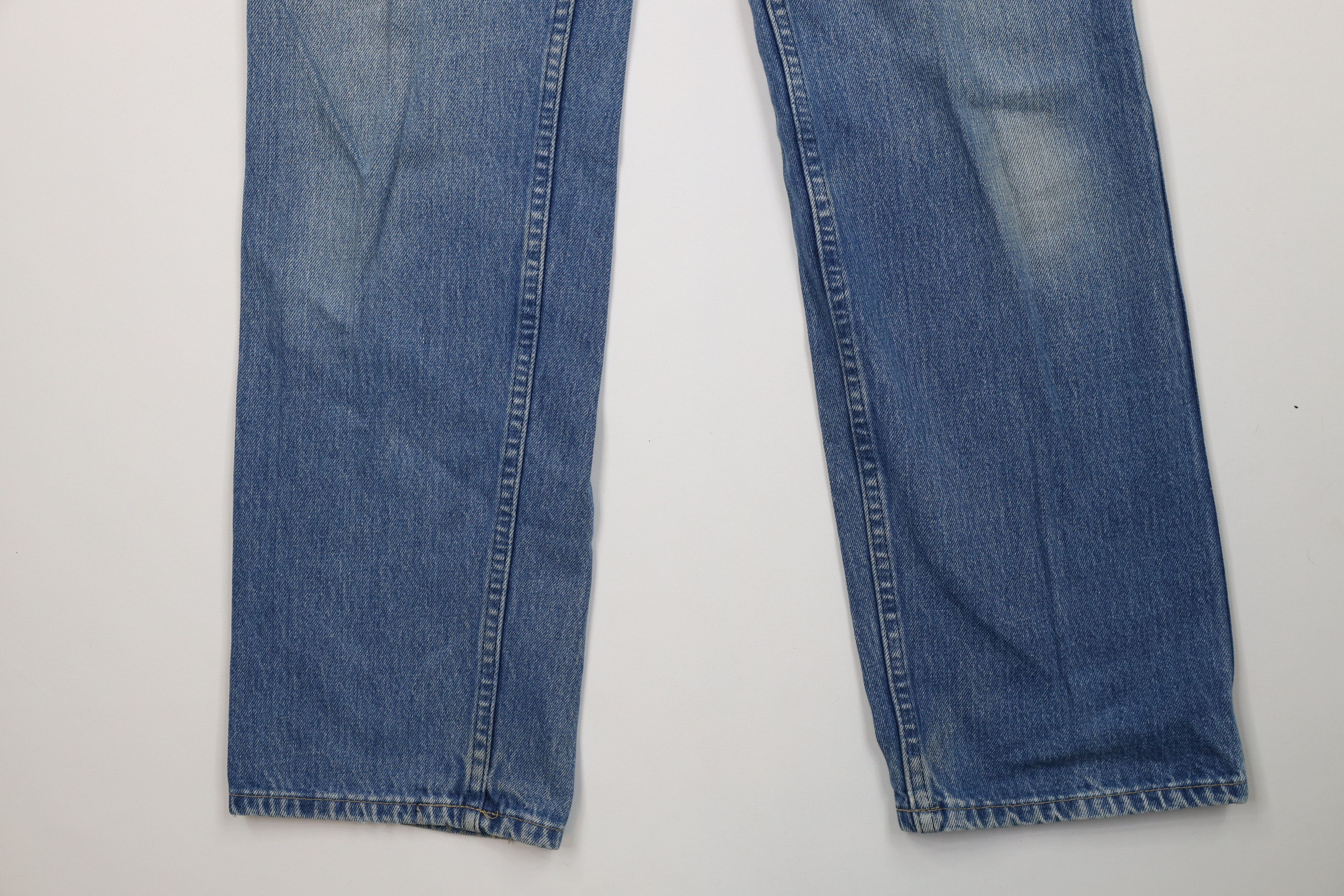 Levi's AS IS Vtg 80s Levis 522 Blue Tab Straight Leg Jeans USA Size US 30 / EU 46 - 4 Thumbnail