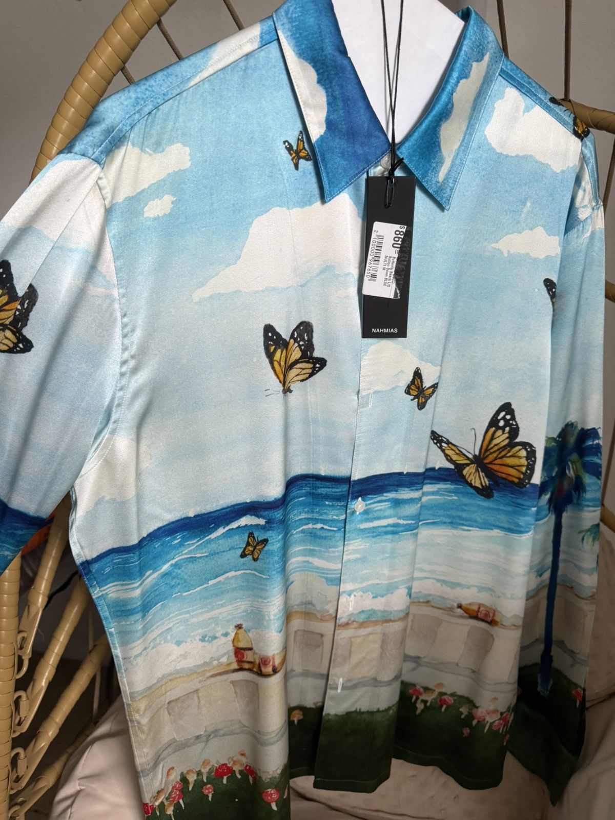 Nahmias Butterfly Nahmias silk shirt Size US M / EU 48-50 / 2 - 1 Thumbnail