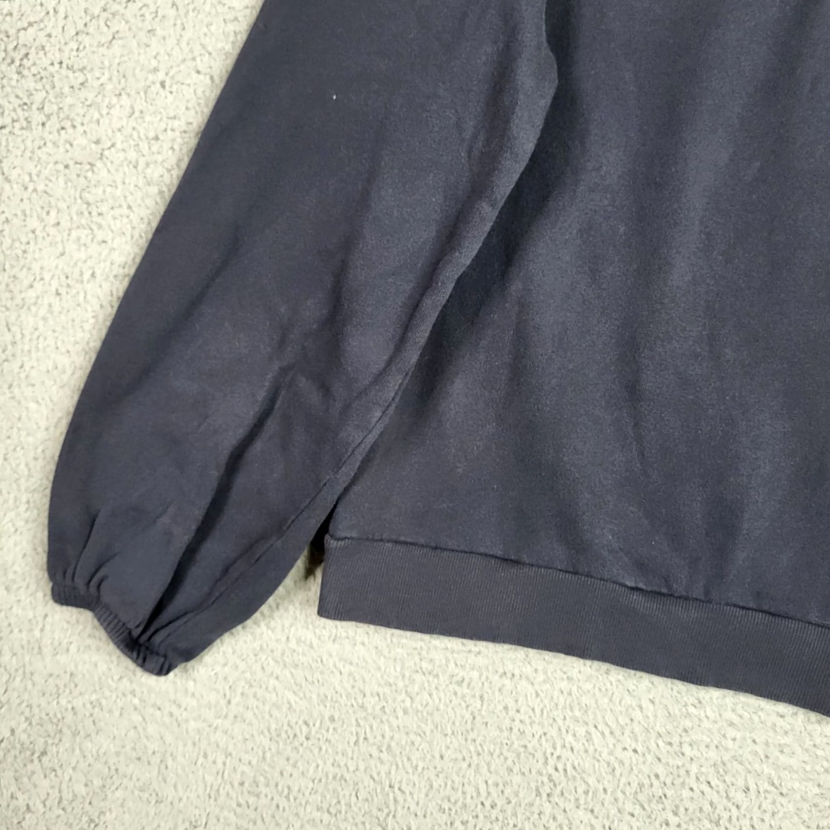 Nation LTD NATION LTD Bonnie Bibbed Women's navy blue cotton Sweatshirt Size L Size L / US 10 / IT 46 - 4 Thumbnail