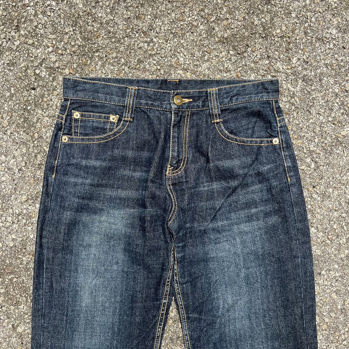 Japanese Brand Japanese Skulls Embroidery Denim Jeans Punk Style Size US 31 - 5 Thumbnail