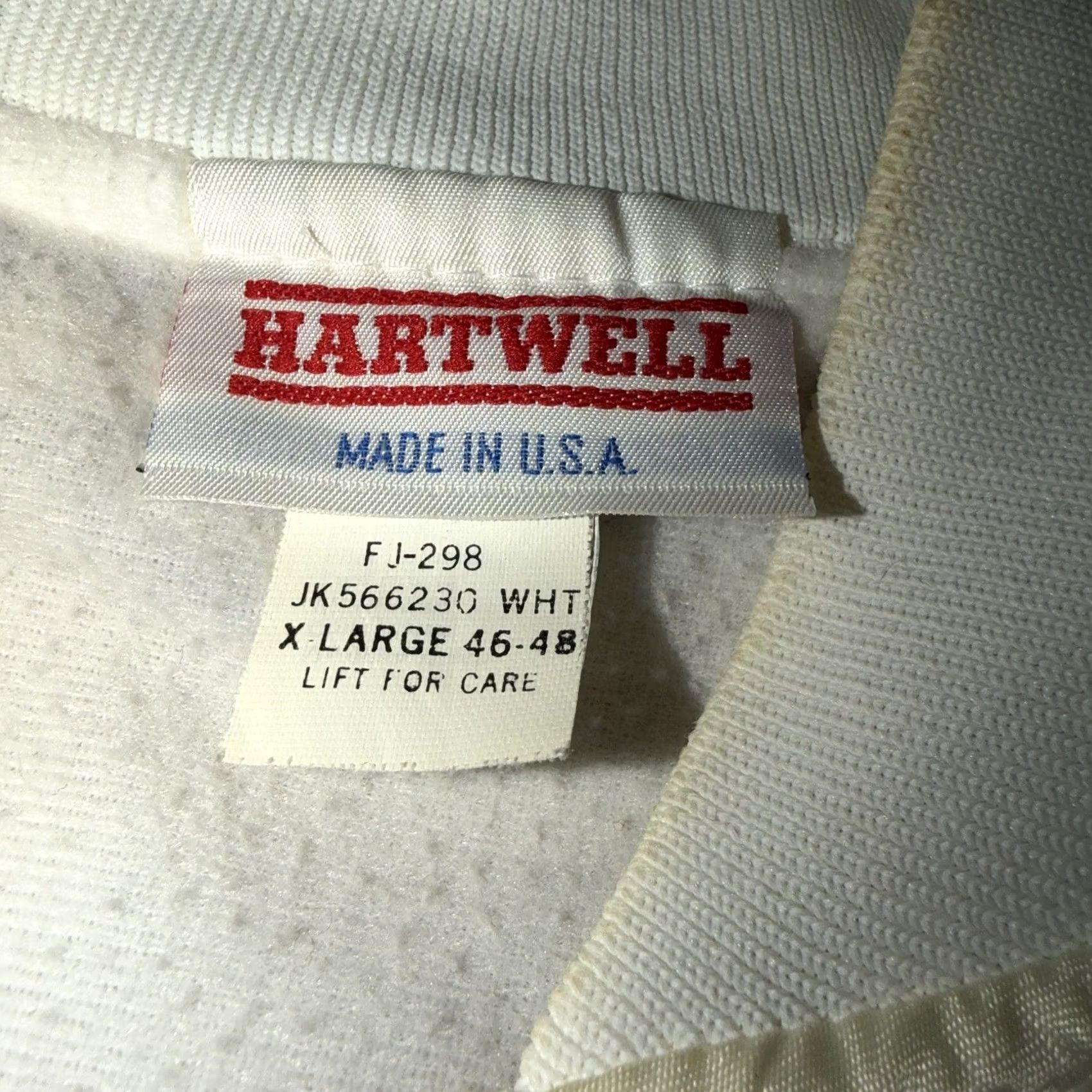 Vintage VINTAGE Hartwell Satin Jacket XL Coyotes Surf Club Clearwater Beach Florida Sailing Sun Bomber Jacket Men White/Blue Striped Pattern Size US XL / EU 56 / 4 - 7 Thumbnail