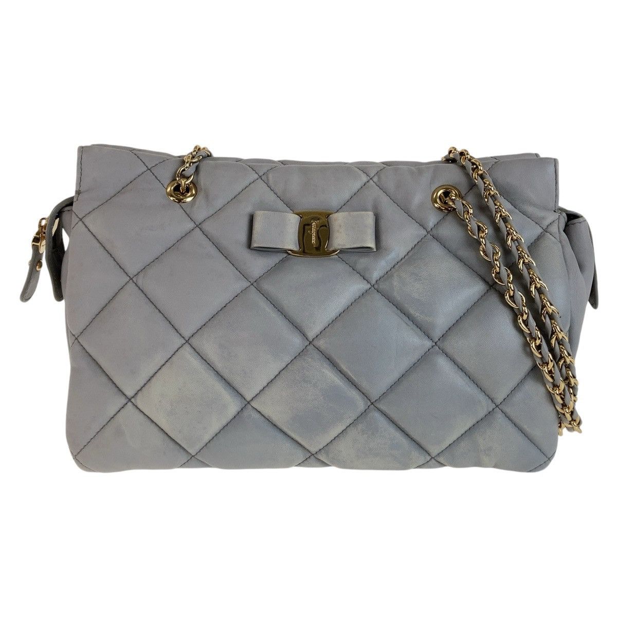 Salvatore Ferragamo Salvatore Ferragamo Salvatore Ferragamo Vara Leather Shoulder Bag Leather Crossbody Bag 408682 in Very Good Condition Size ONE SIZE - 1 Thumbnail
