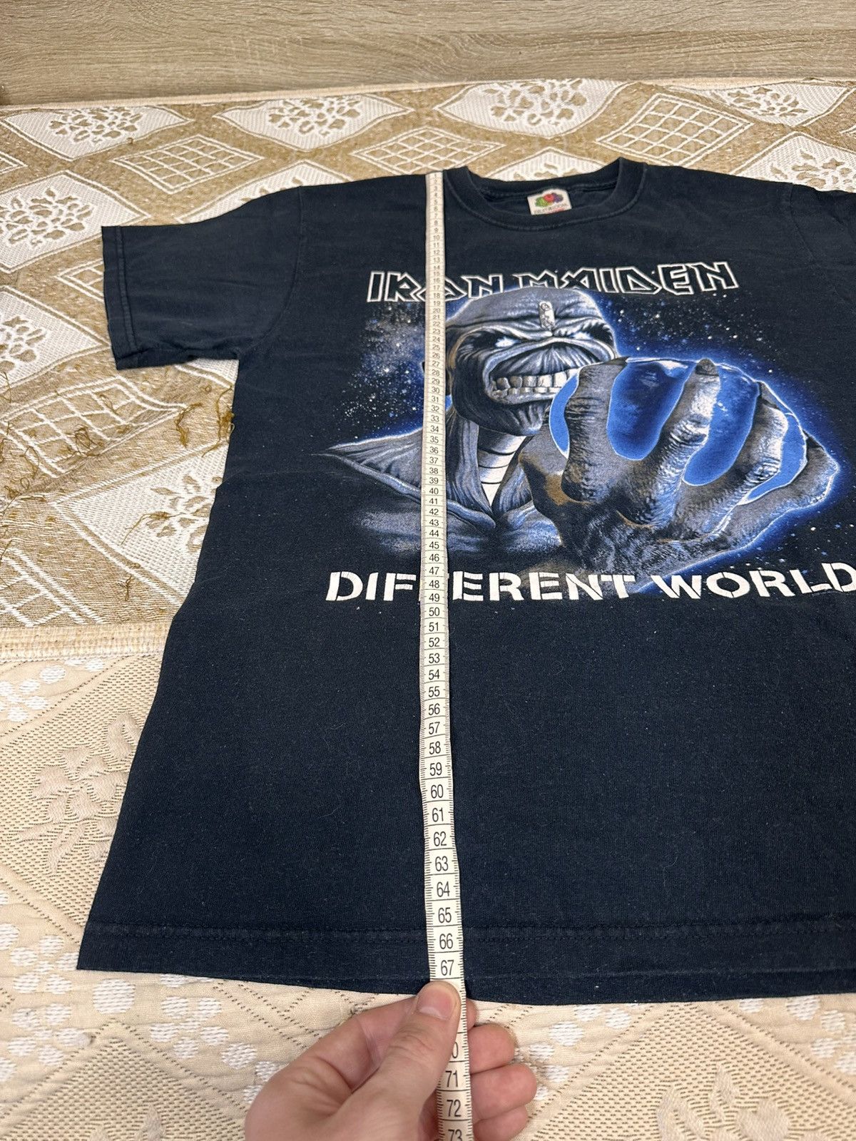 Band Tees 🔥 Iron Maiden Different World Washed Band Tee Rock Shirt Size US M / EU 48-50 / 2 - 8 Thumbnail