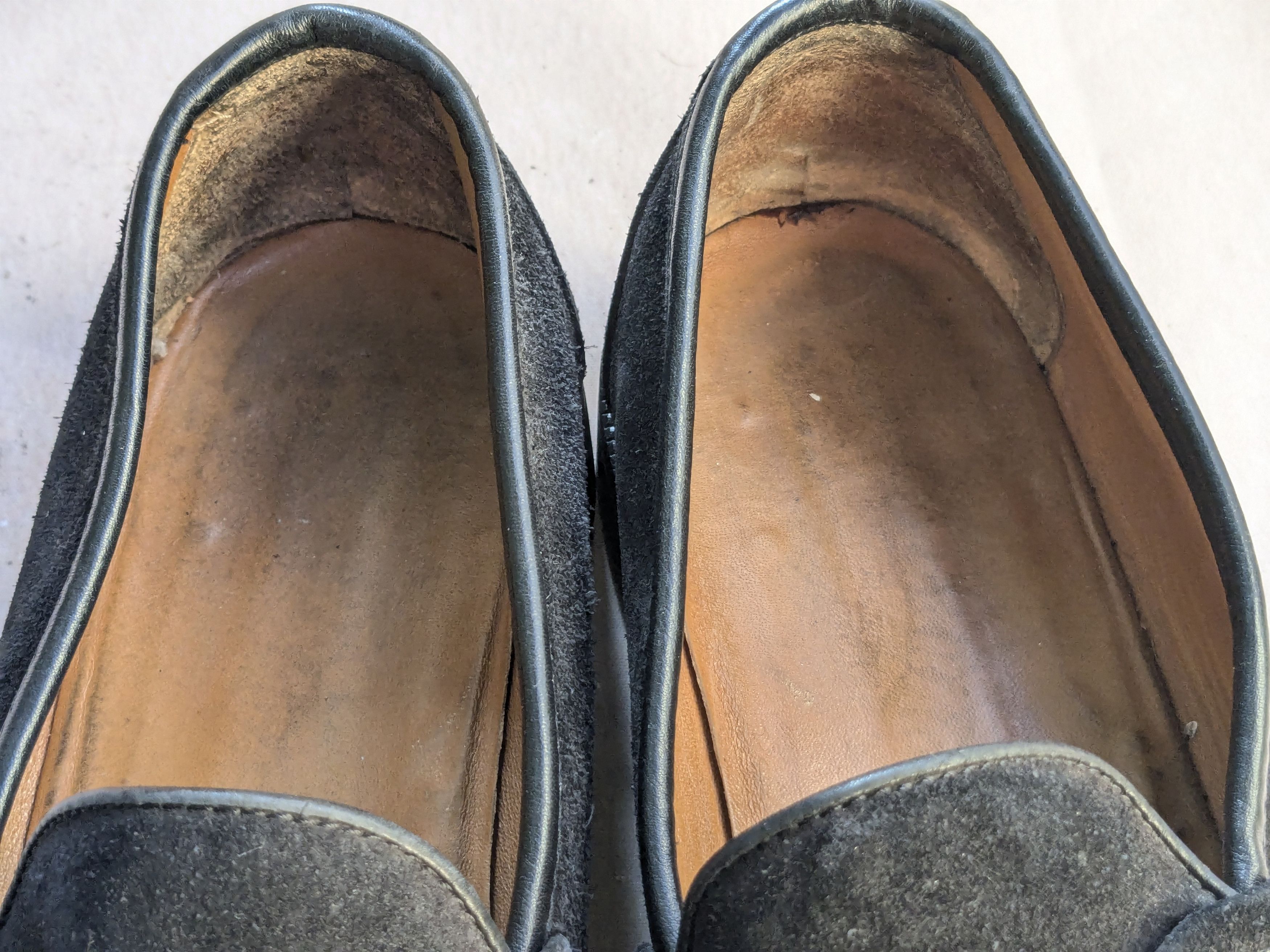 Salvatore Ferragamo Salvatore Ferragamo Loafers Black Leather Suede 9.5 Size US 9.5 / EU 42-43 - 7 Thumbnail