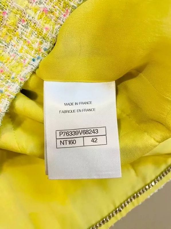 Chanel Chanel 24C early spring yellow soft clay knitted jacket Size M / US 6-8 / IT 42-44 - 7 Thumbnail
