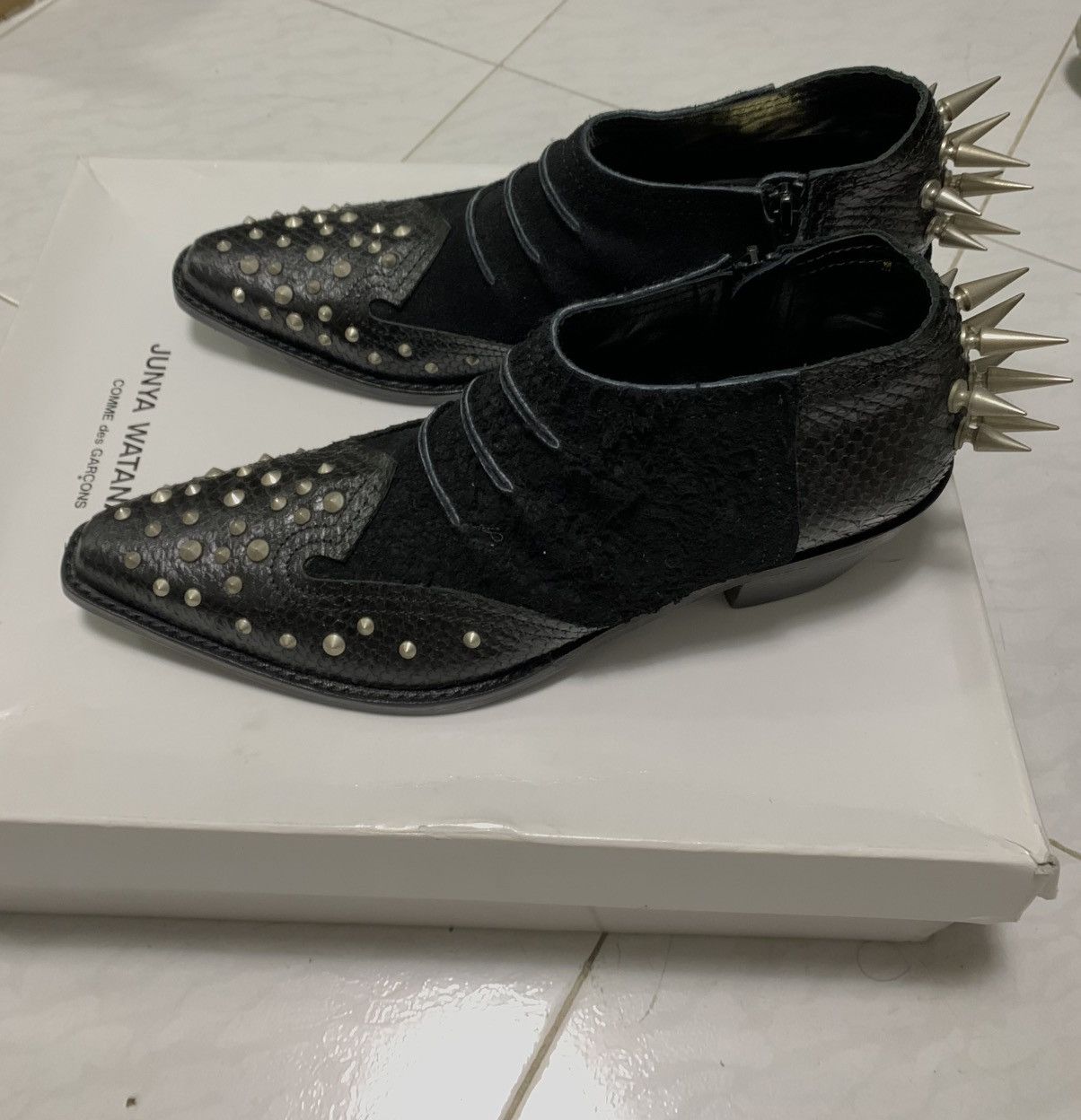 Junya Watanabe Junya watanabe Comme des garçons leather spiked ankle boots Size US 8 / IT 38 - 3 Thumbnail