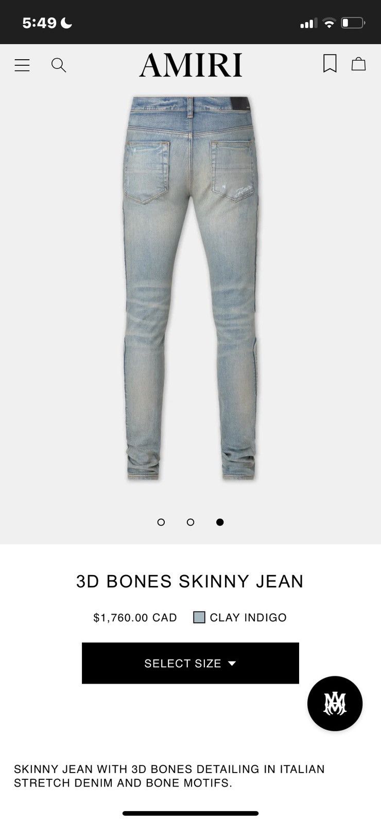 Amiri Amiri 3d Bone Jeans Size US 32 / EU 48 - 8 Thumbnail