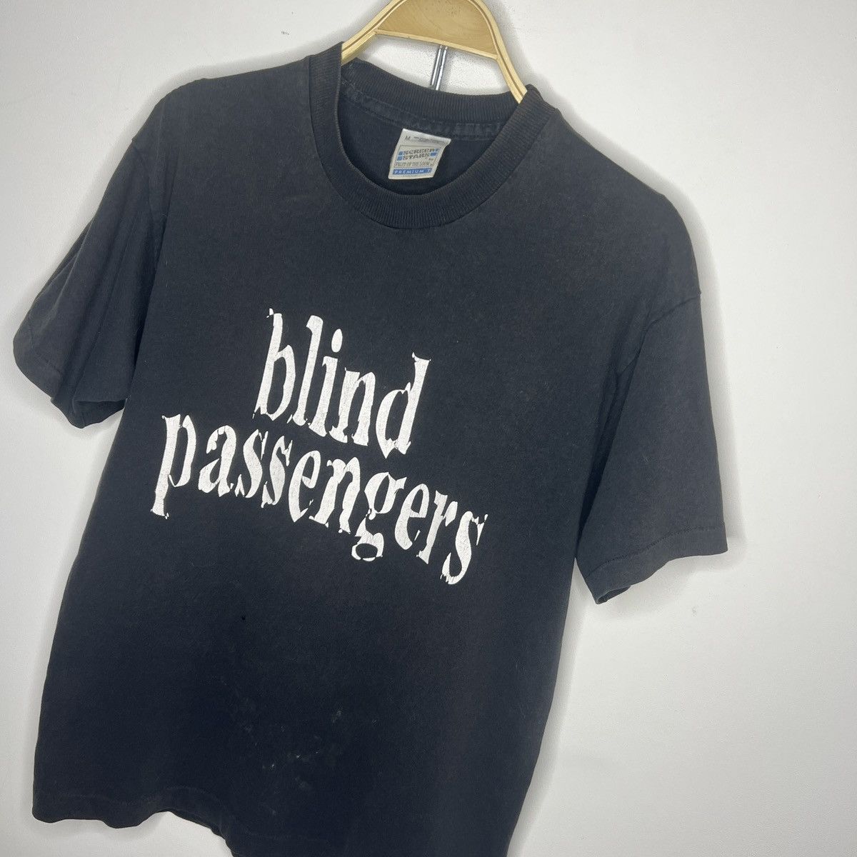Band Tees × Vintage Vintage 90s Blind Passengers Single Stitch Tshirt Tee Black Size US M / EU 48-50 / 2 - 3 Thumbnail