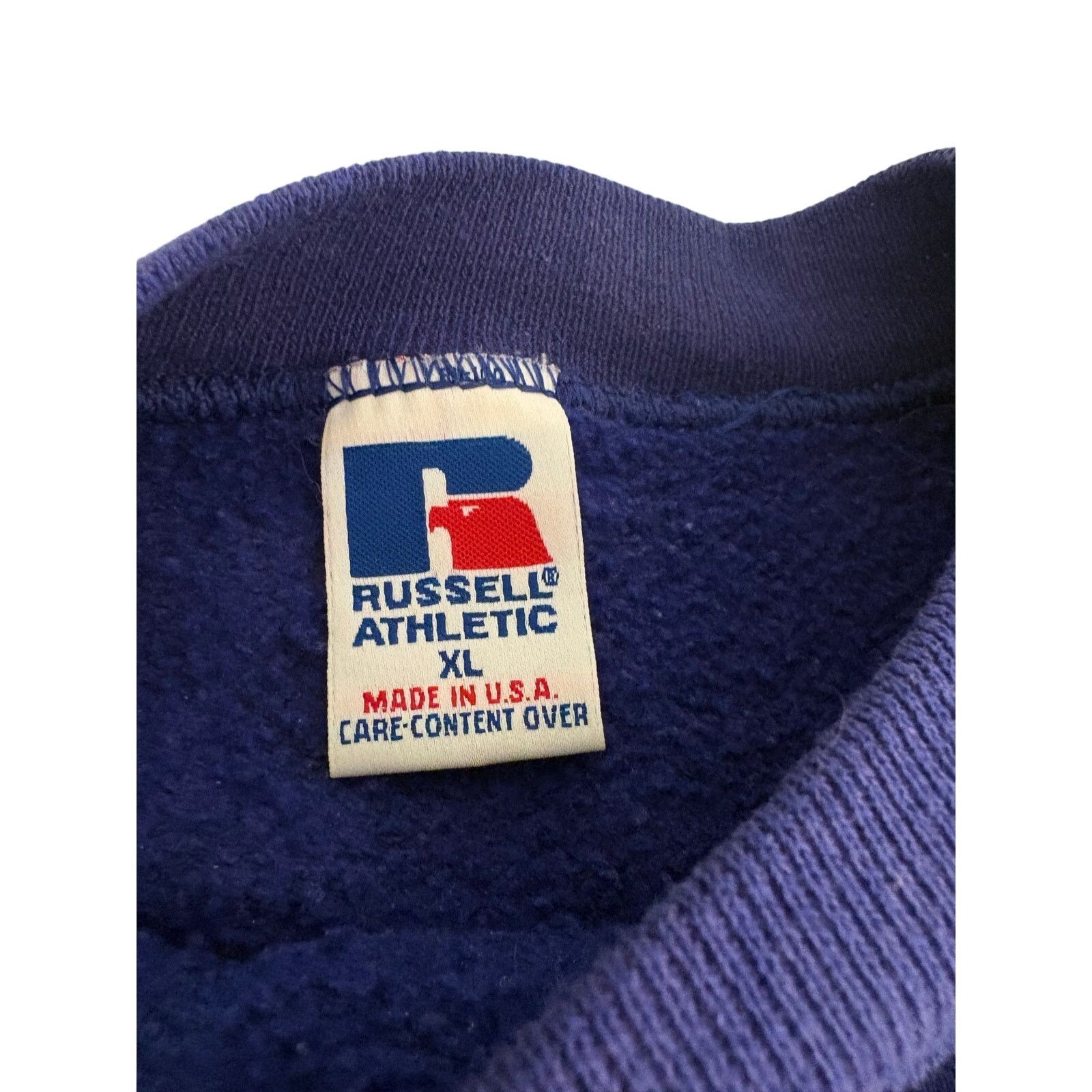 Russell Athletic Vintage Purple Russell Athletics Blank Crewneck. Size XL EUC Size US XL / EU 56 / 4 - 3 Thumbnail