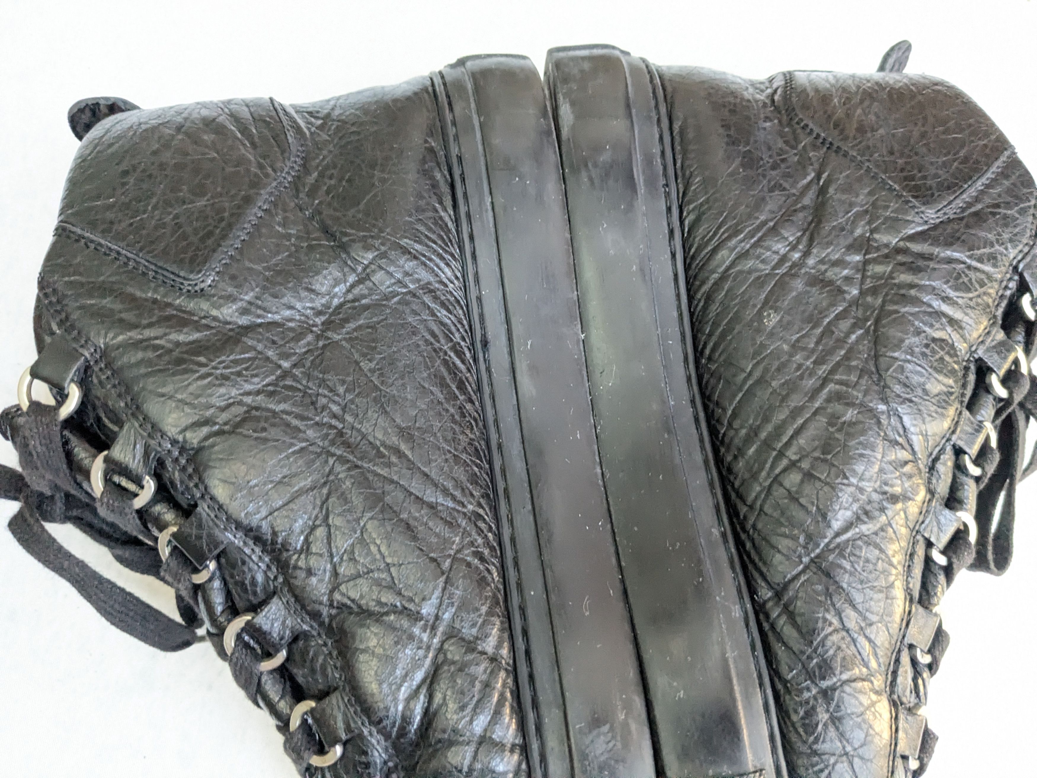 Balenciaga Balenciaga Arena Sneakers Black 11 High Tops Leather Size US 11 / EU 44 - 13 Thumbnail