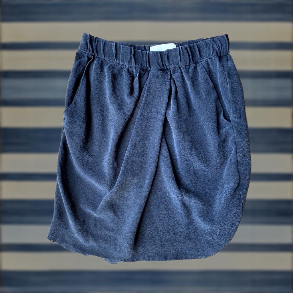 3.1 Phillip Lim 3.1 Phillip Lim Silk Mini Skirt Womens 2 Navy Blue Pockets Skirt Short Fall Summer Spring Winter Womens Size 26" / US 2 / IT 38 - 1 Thumbnail