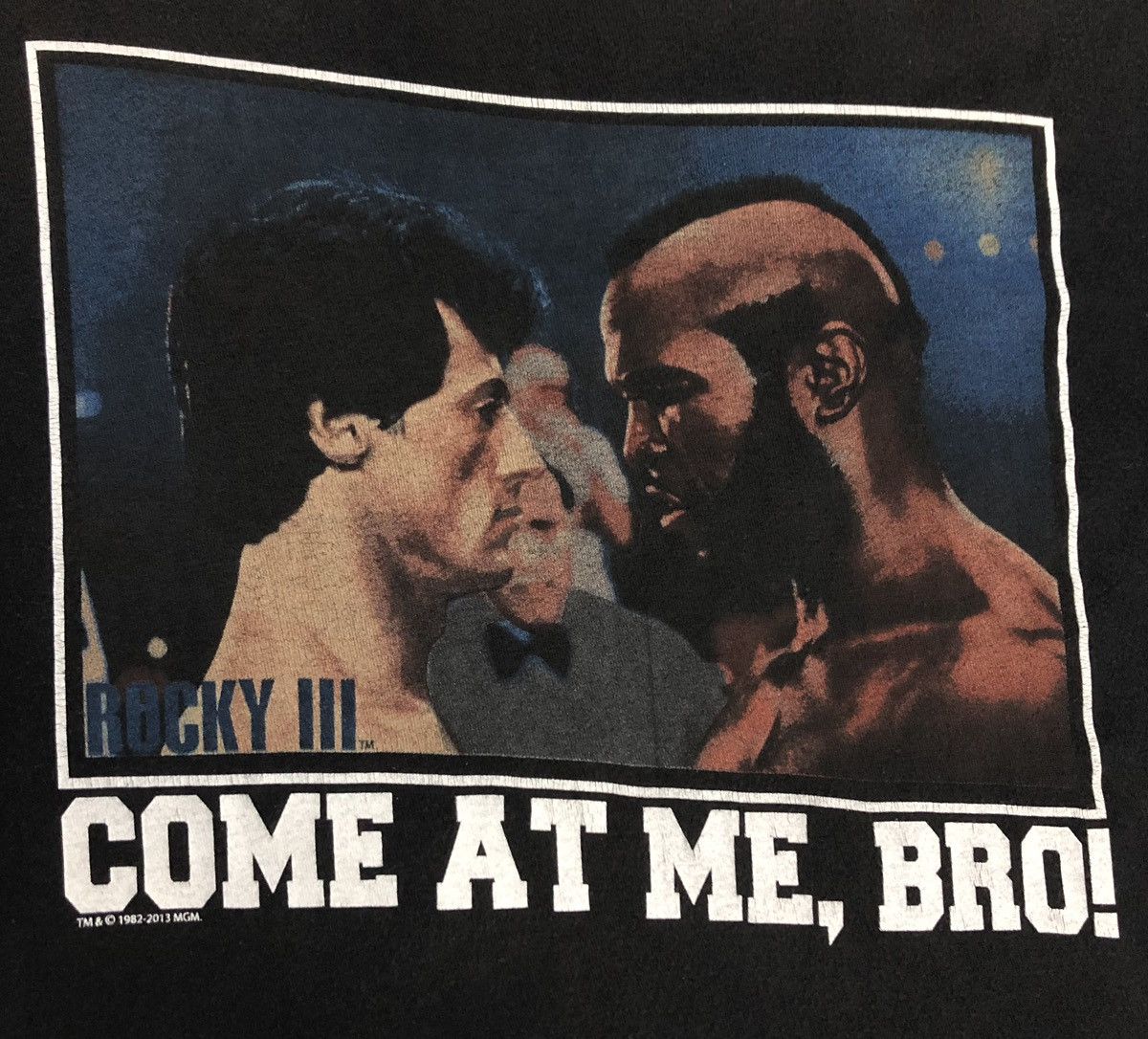 Vintage Vintage Rocky lll Come At Me, Bro! T-Shirt Size US L / EU 52-54 / 3 - 3 Thumbnail