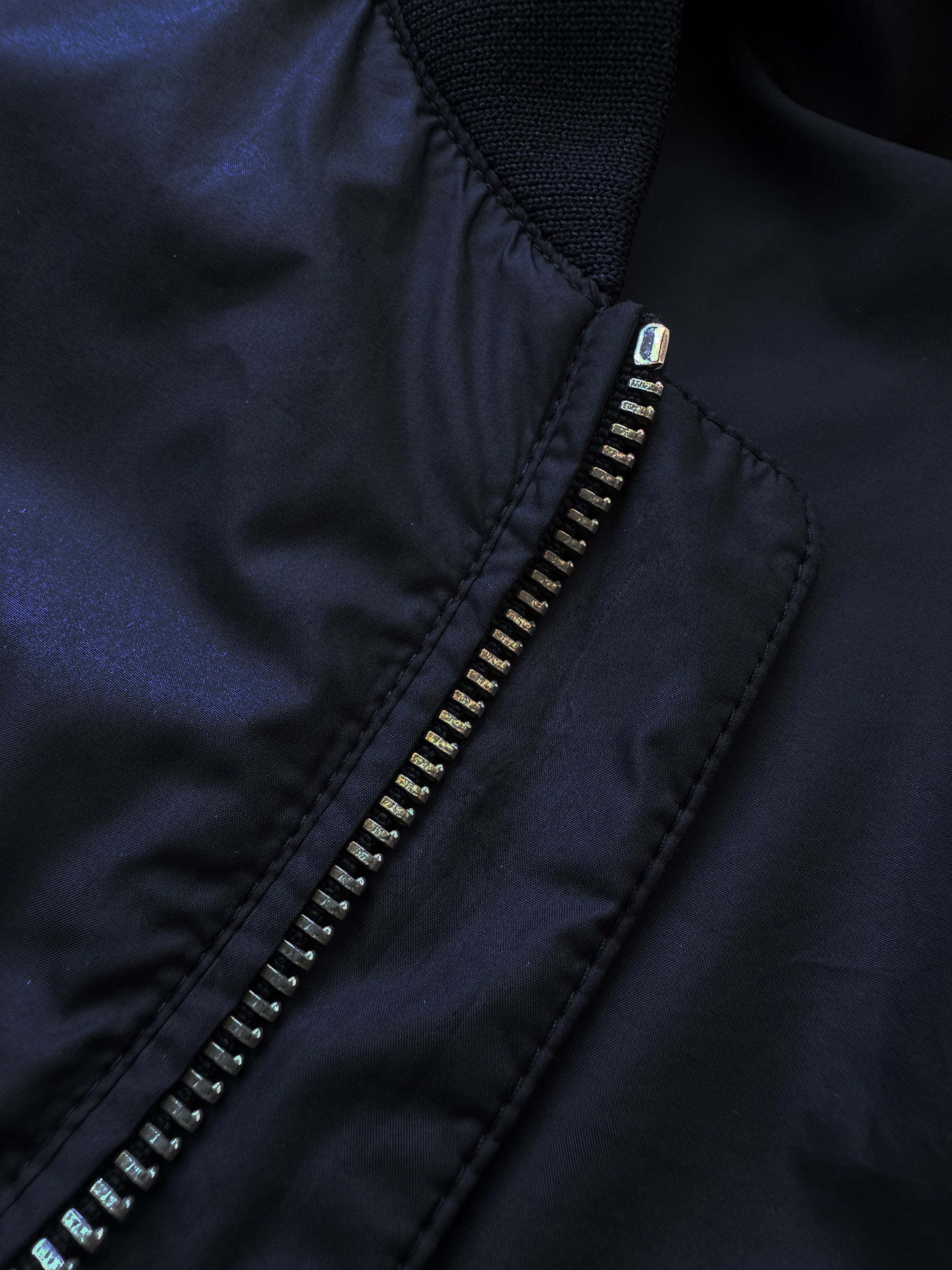 Versace Versace Collection Navy nylon bomber jacket Size US L / EU 52-54 / 3 - 11 Thumbnail
