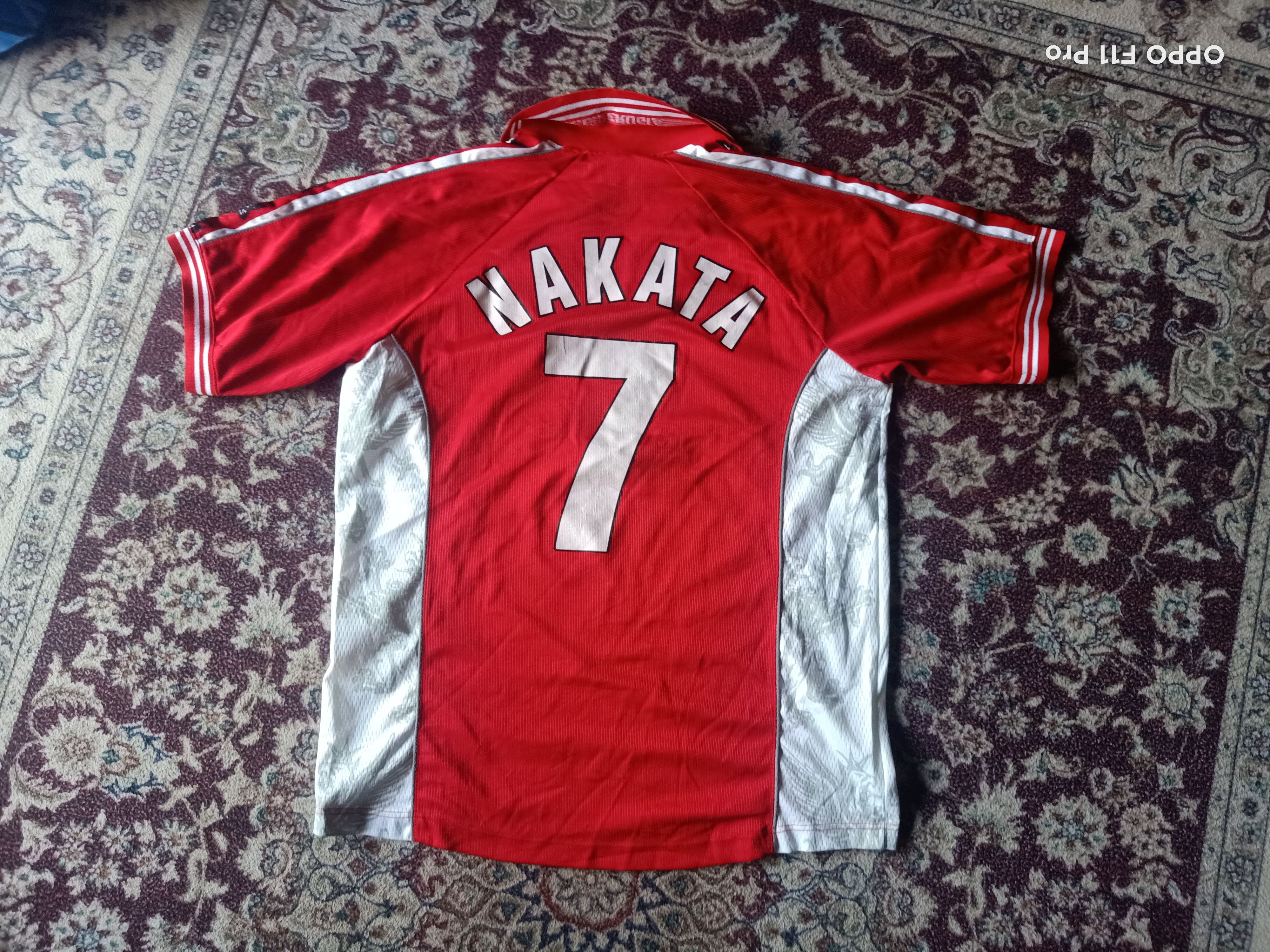 Vintage Vtg 99 AC Perugia Hidetoshi Nakata Galex Jersey Size US L / EU 52-54 / 3 - 2 Thumbnail