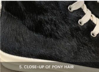 Rick Owens Rick Owens Ramones in Black/Milk pony hair Size US 8.5 / EU 41-42 - 1 Thumbnail