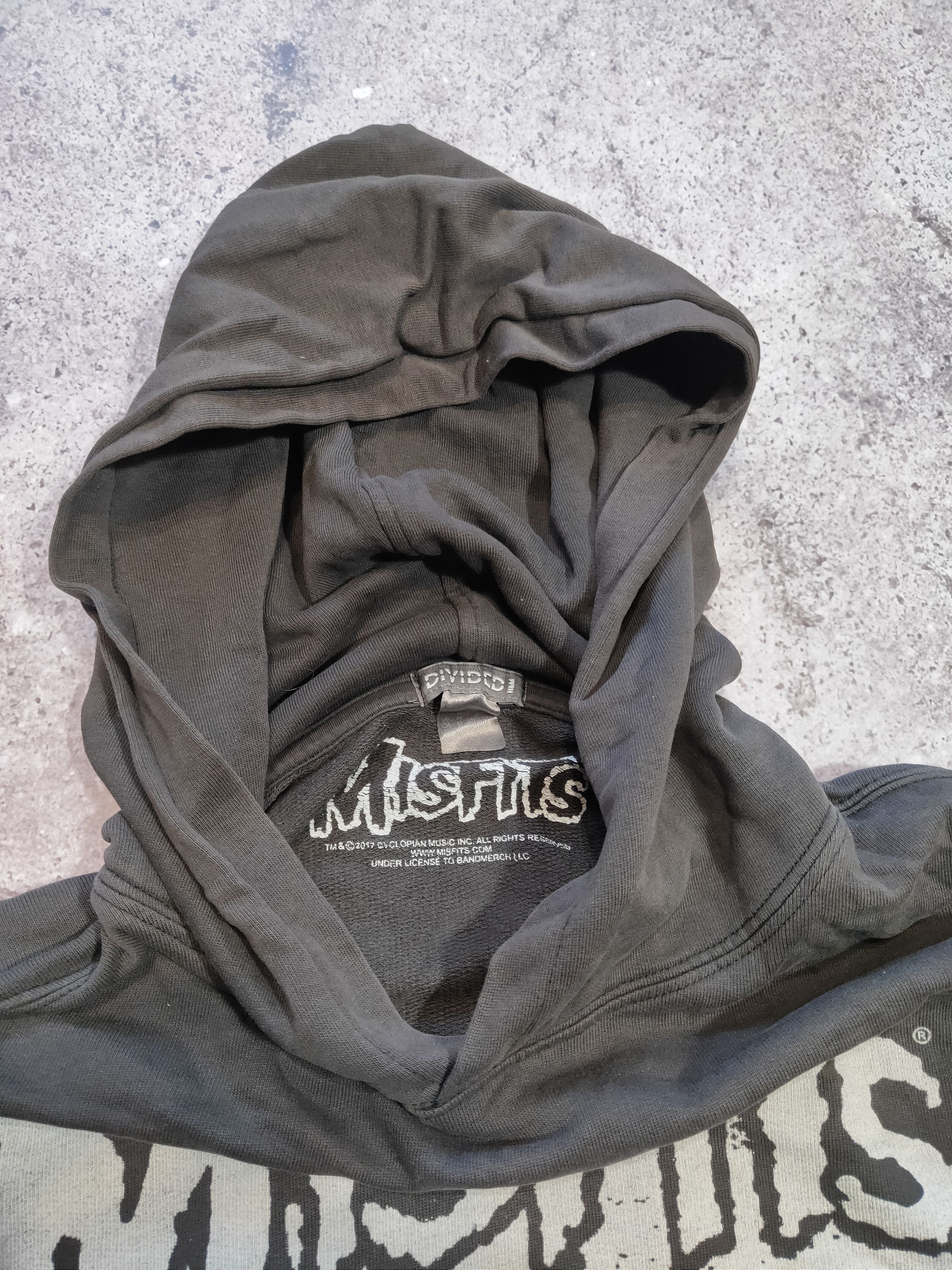 Band Tees × Misfits × Vintage Vintage Misfits Hoodie Skull Washed Punks H&M Emo Band Size US M / EU 48-50 / 2 - 6 Thumbnail