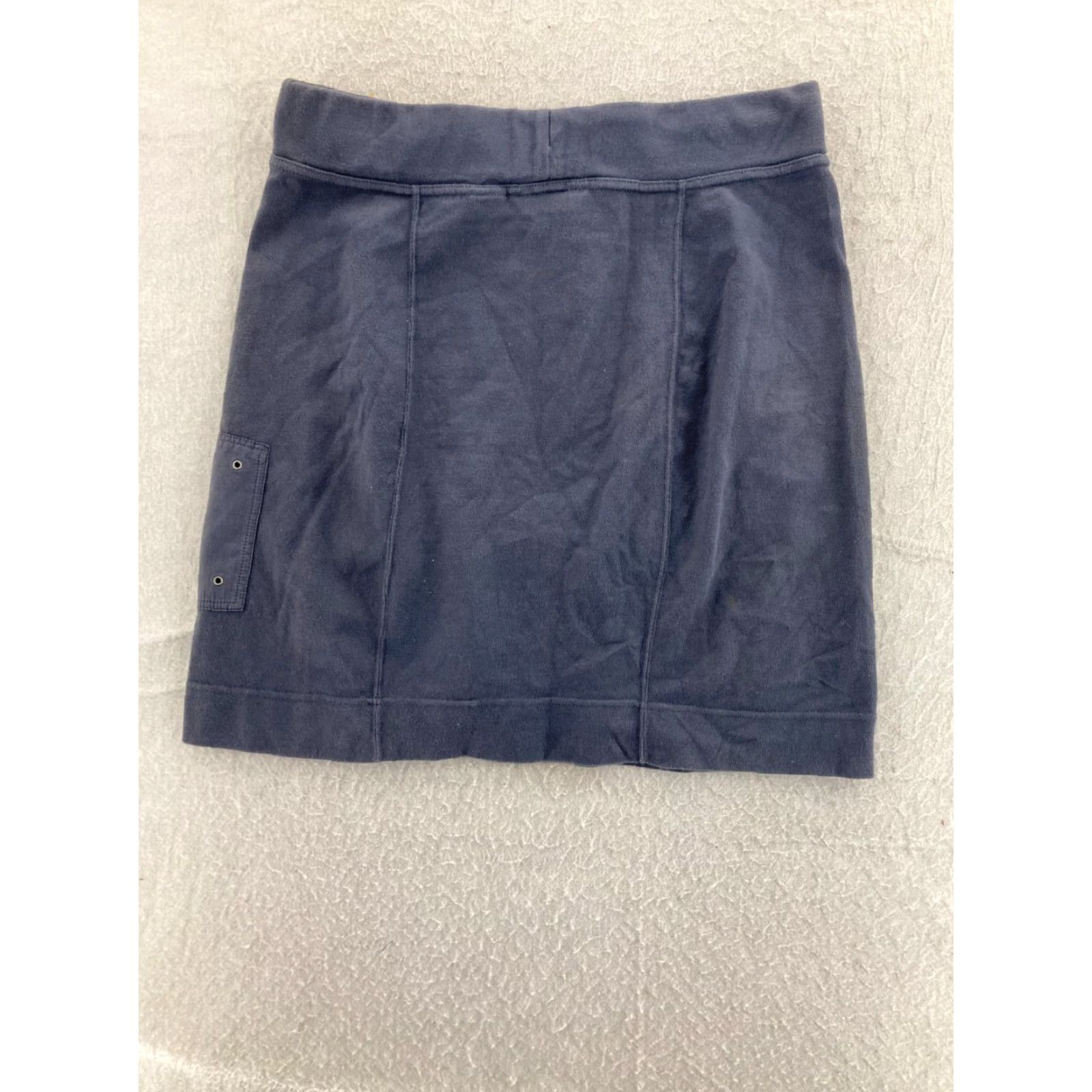 Eddie Bauer Eddie Bauer Mini Skirt Womens Medium Blue Solid Pull On Drawstring with Pockets Hiking Size 32" / US 10 / IT 46 - 5 Thumbnail