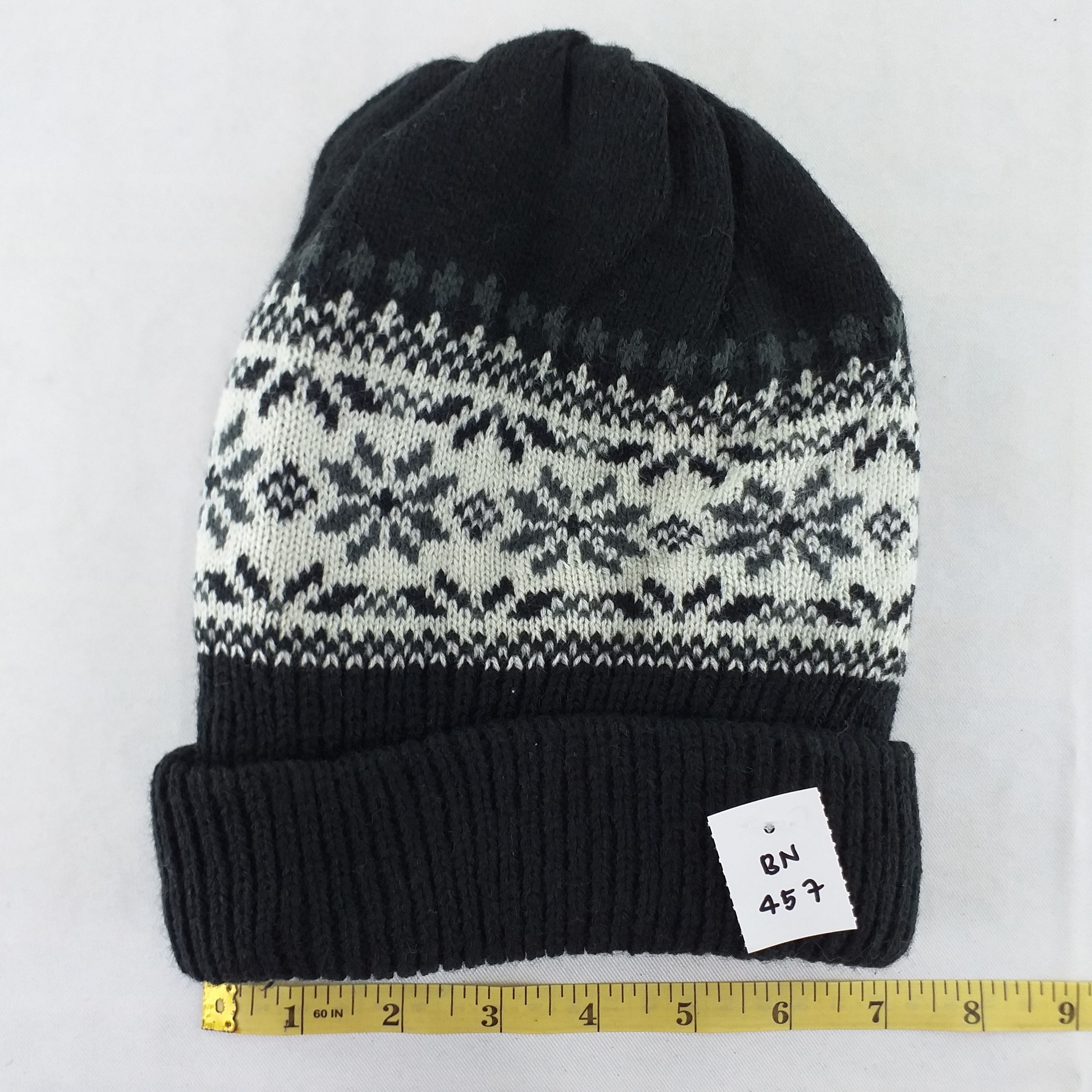 Vintage Geometrical Design Snow Cap Hat Beanie -BN457