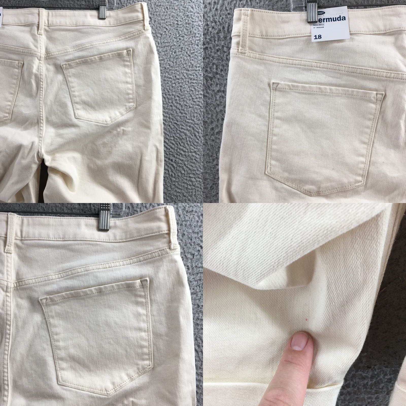 Old Navy Old Navy Bermuda Shorts Womens 18 Beige High Rise Cuffed Zip NEW Womens Bermuda Shorts 18 Beige High Rise Cuffed Zip NEW Size 40" / US 18 - 10 Thumbnail
