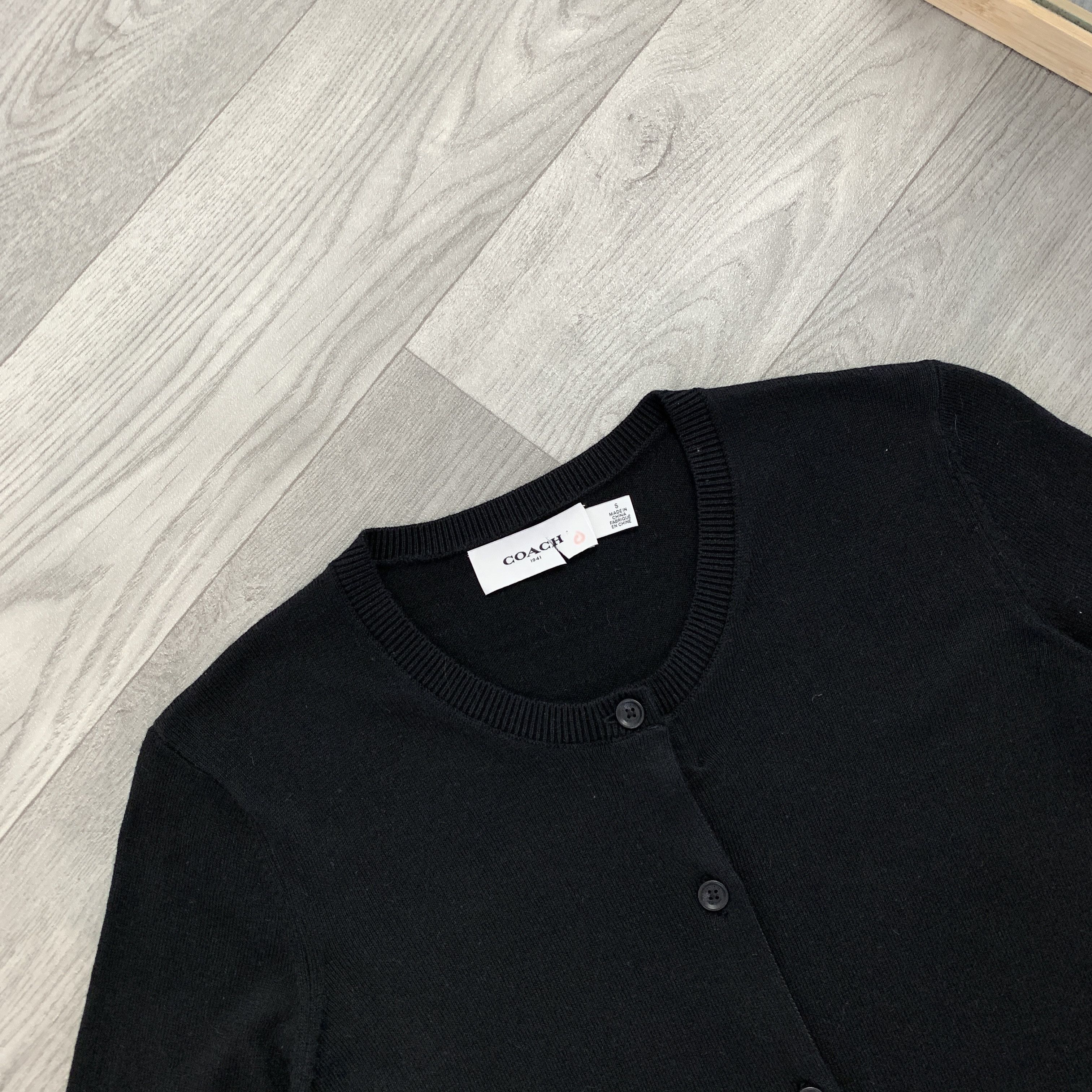 Coach Coach Old Money Black Cardigan Women's Sweater S Size S / US 4 / IT 40 - 3 Thumbnail