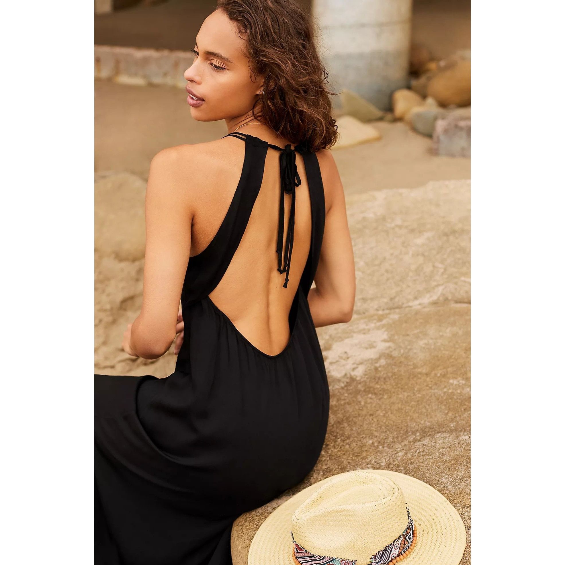 Anthropologie Anthropologie | Embroidered Open Back Boho Maxi Dress M |  Grailed