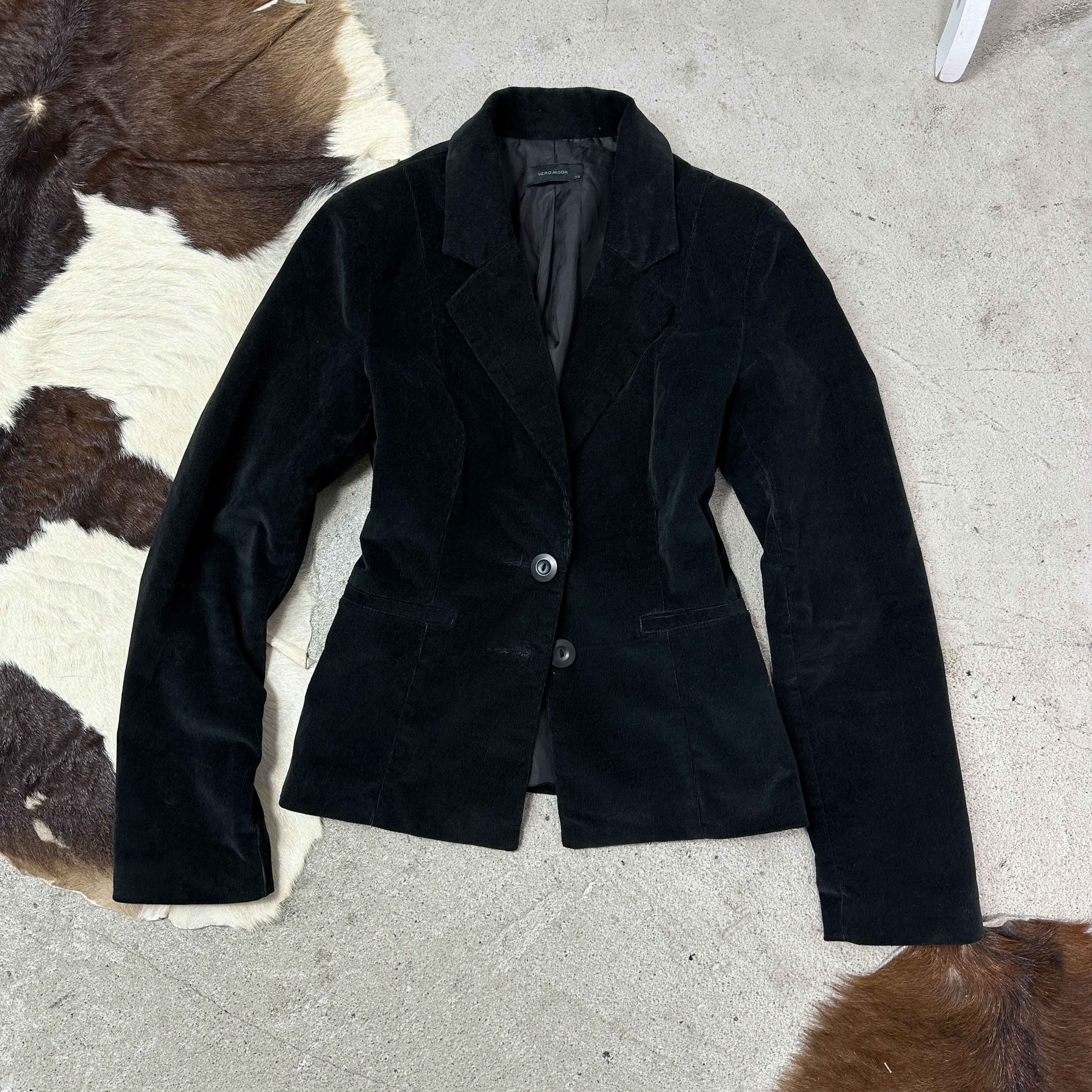 Vintage Vintage Avant Garde Grunge Opium Velvet Fitted Blazer Y2K Size M / US 6-8 / IT 42-44 - 5 Thumbnail