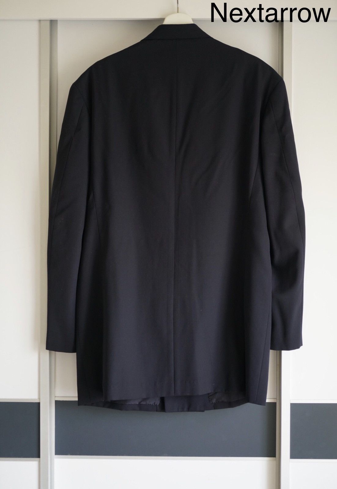 Yohji Yamamoto Yohji Yamamoto 94ss wool suit with and hidden buttons suit Size 40S - 2 Thumbnail