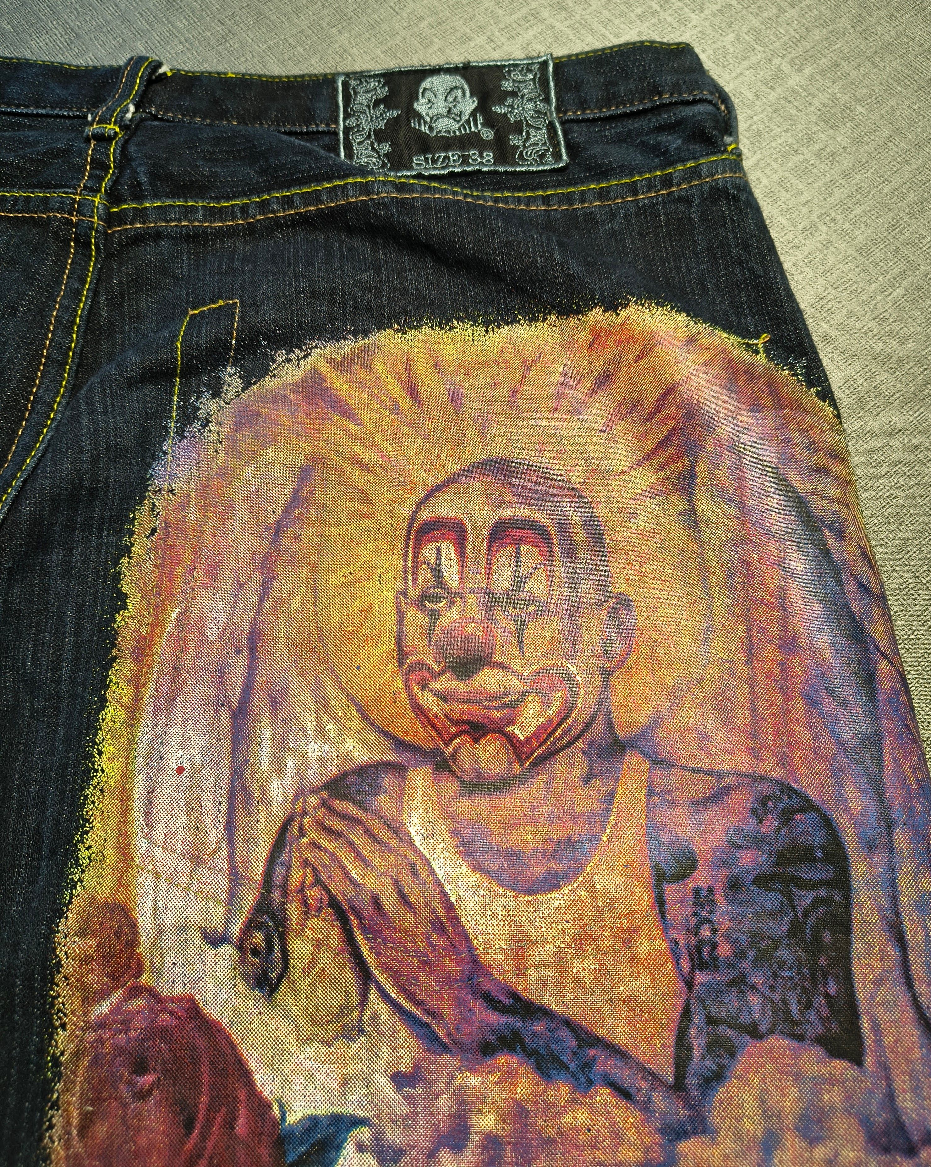Other Vintage Joker Brand "Lost Angel" Baggy Denim Jeans Size US 38 / EU 54 - 7 Thumbnail
