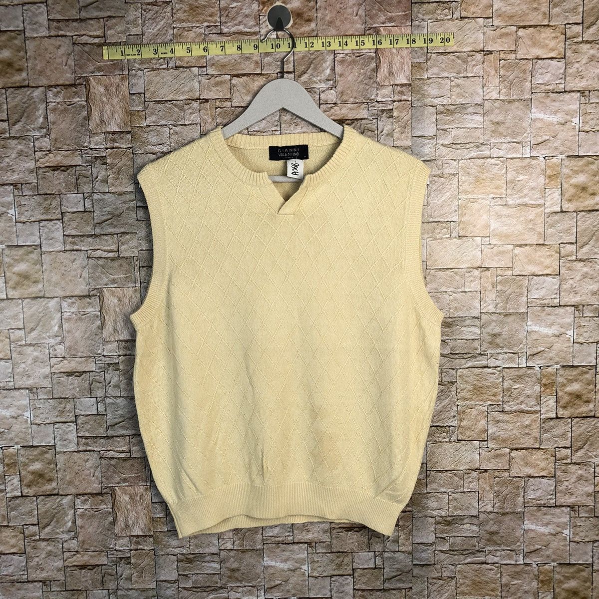 Homespun Knitwear Gianni Valentino Brown Vest #A268 Size US M / EU 48-50 / 2 - 1 Thumbnail