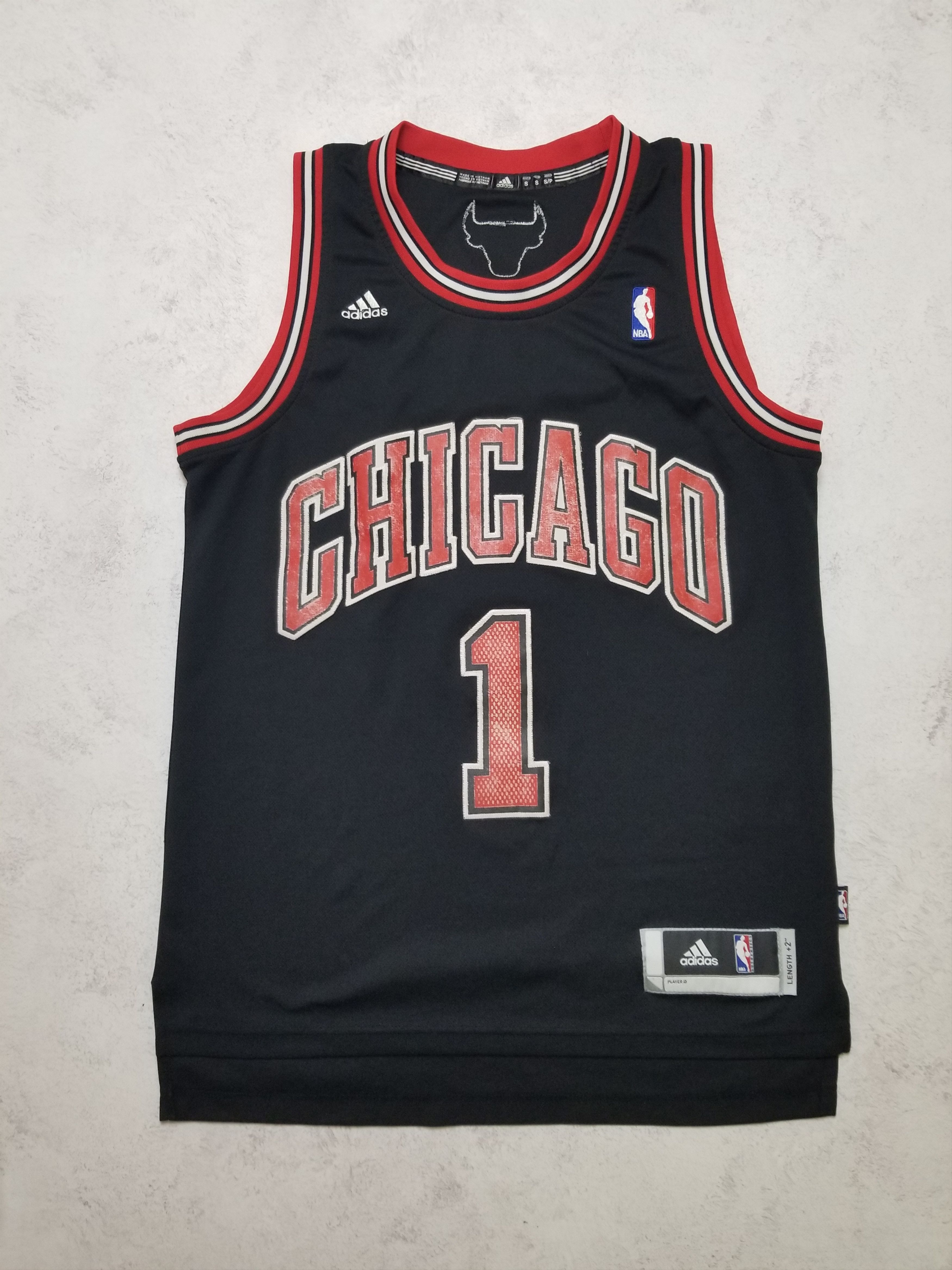 Adidas Authentics Derrick Rose #1 Chicago Bulls Stitched Jersey Size US S / EU 44-46 / 1 - 1 Thumbnail