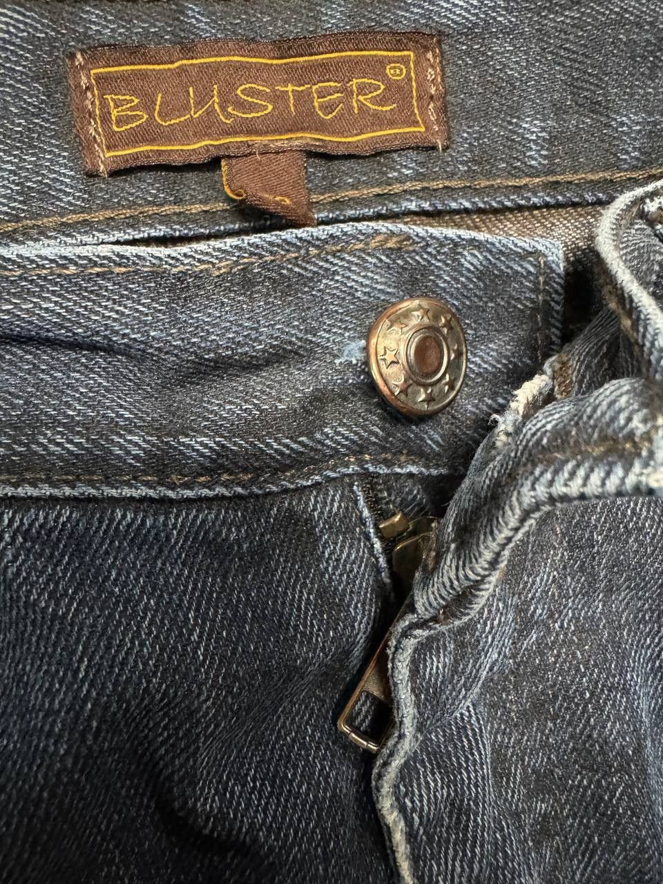 Rusty Trashed💥Vtg Bluster Multipocket Double Knee Distressed Jean Size US 31 - 10 Thumbnail