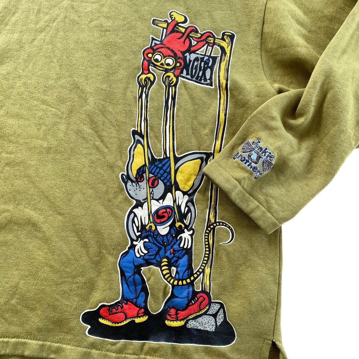 Vintage JUNKIE BROTHERS Vintage LSD Skate Fashion Hoodie Sweater Size US L / EU 52-54 / 3 - 6 Thumbnail