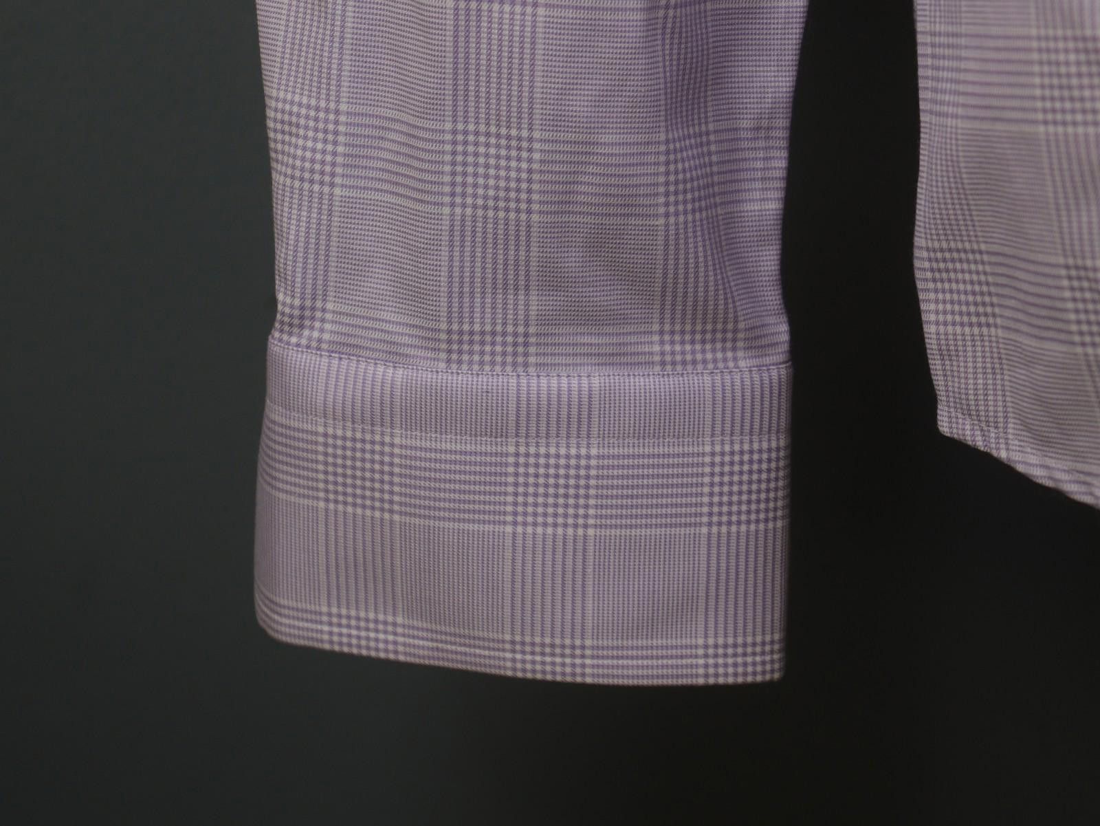 Eton Eton Pink Cotton Plaid Collared Dress Shirt Size 39 Size 38R - 4 Thumbnail