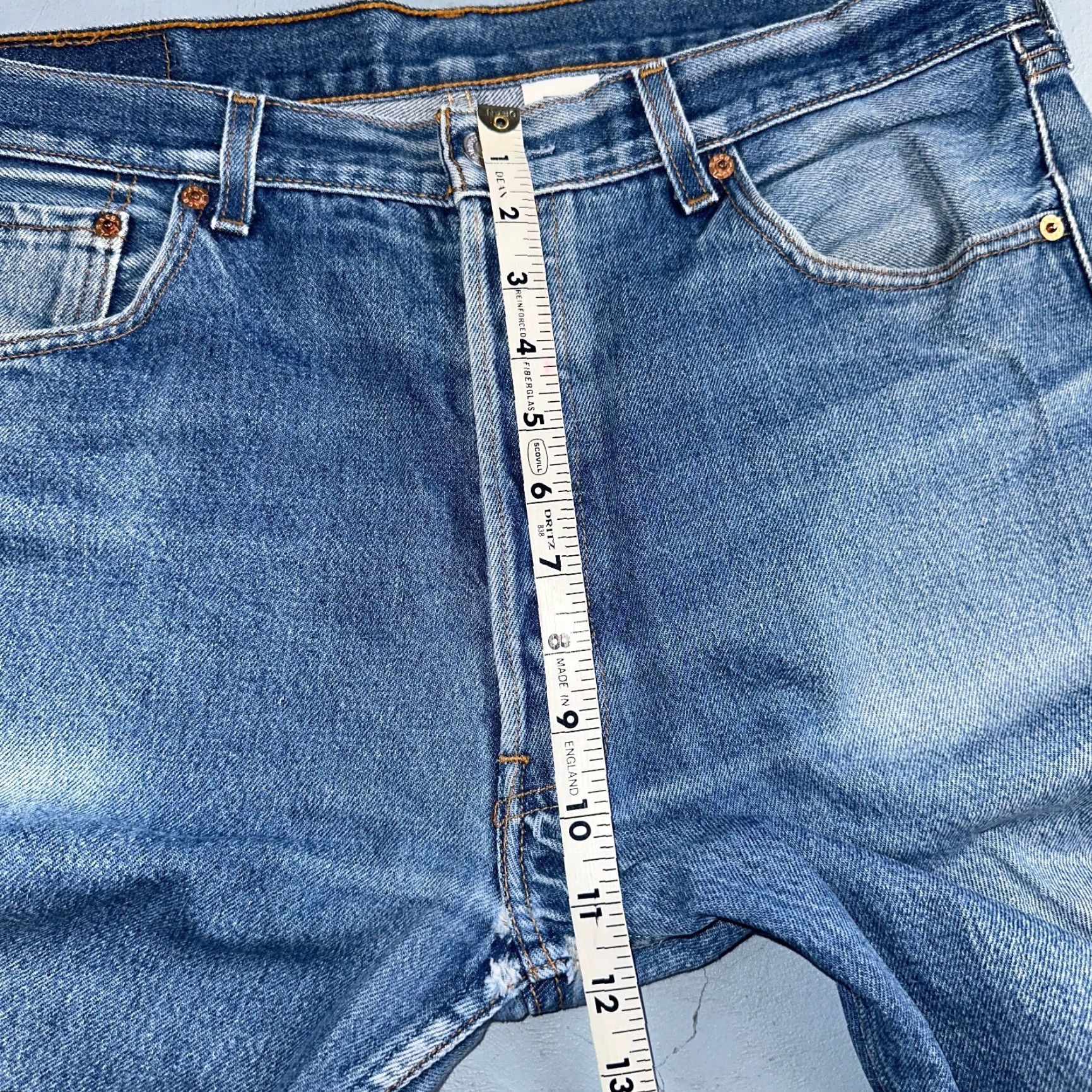 Levi's VINTAGE Levi's 501 Straight Leg Jeans 36x36 Medium Wash 90s Denim Men Size US 36 / EU 52 - 7 Thumbnail