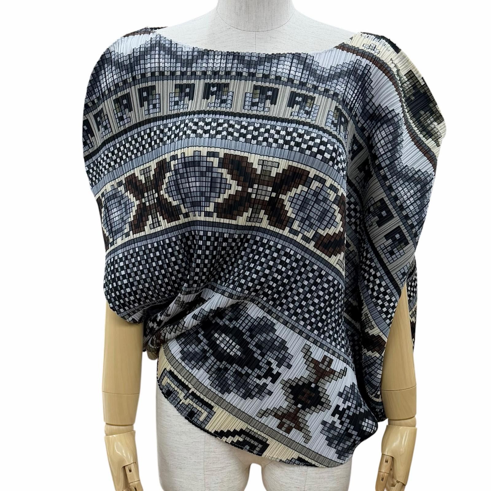 Issey Miyake Issey Miyake Pleats Please Issey Miyake Polyester Top Textile T-Shirts PP03-JK555 DUTY FREE for USA Size ONE SIZE - 1 Thumbnail